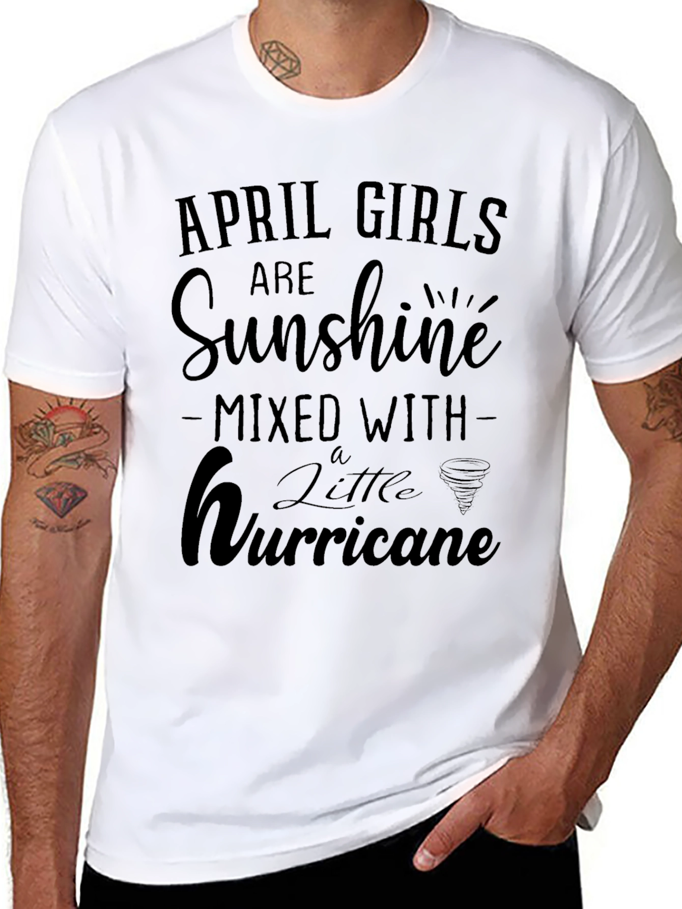Black April Girls Sunshine Hurricane T-Shirt view 8