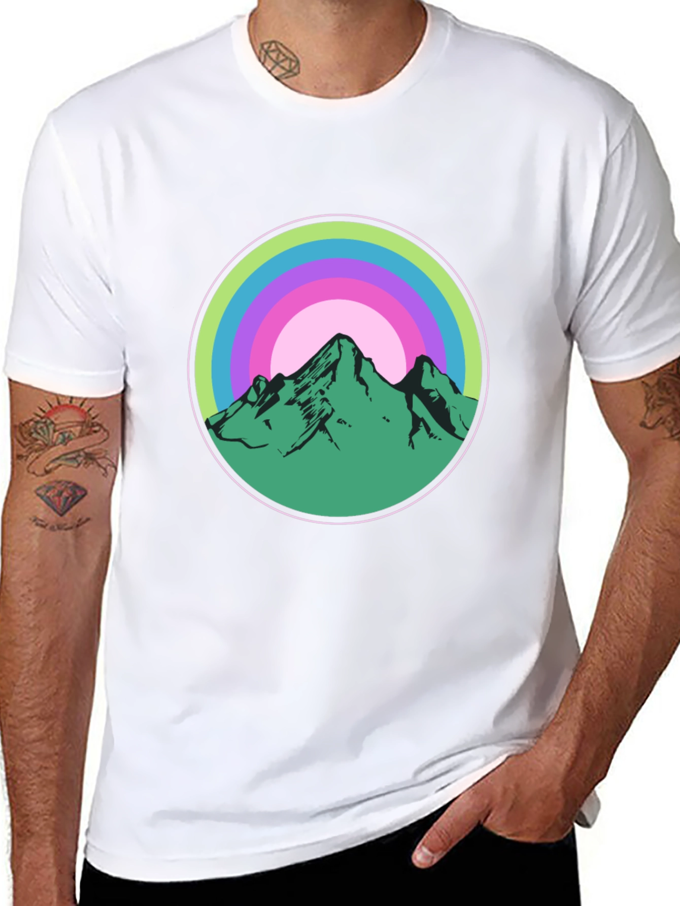 Black Mountain Circle Graphic Tee view 8