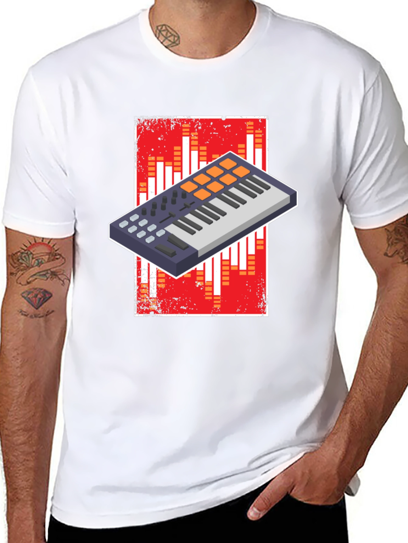Black Music Producer T-Shirt - Beat Maker Graphic Tee view 8