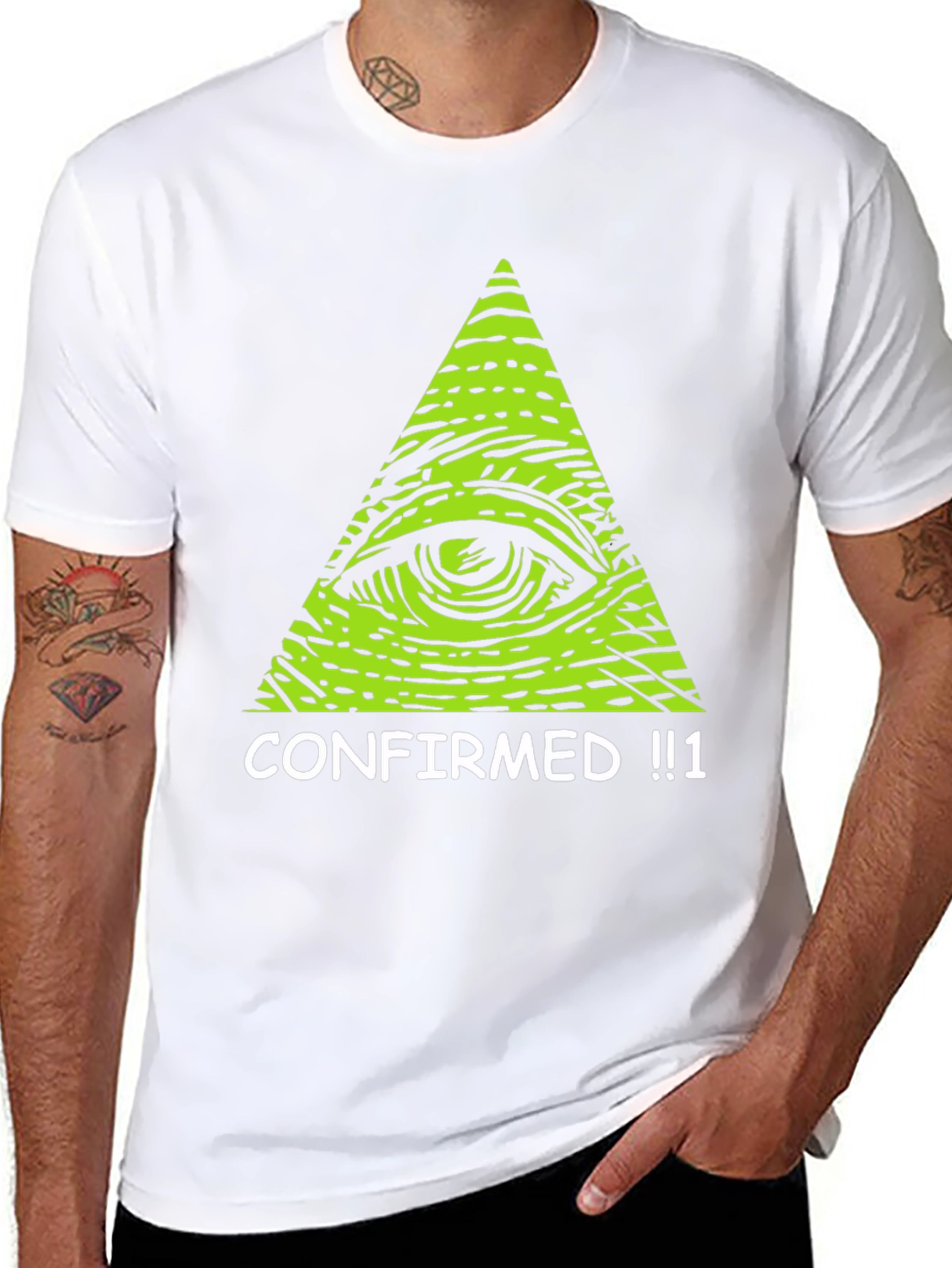 Black Illuminati Eye T-Shirt - Confirmed! Conspiracy Tee view 8