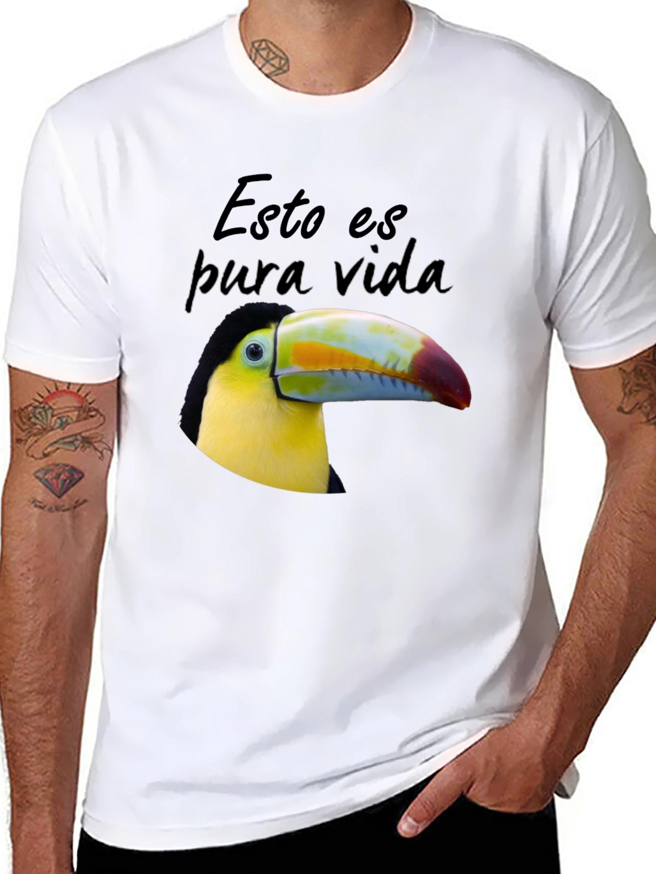 Black Pura Vida Toucan T-Shirt view 8