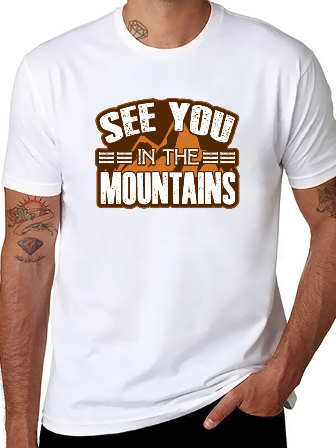 Black See You in the Mountains Graphic T-Shirt view 8