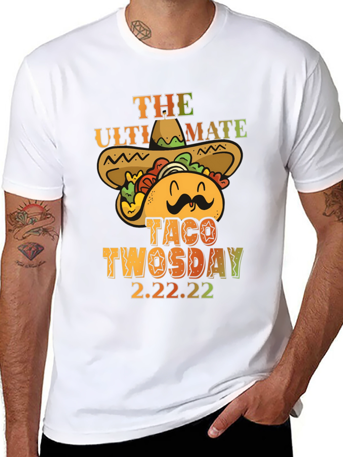 Black Ultimate Taco Twosday 2.22.22 Graphic Tee view 8