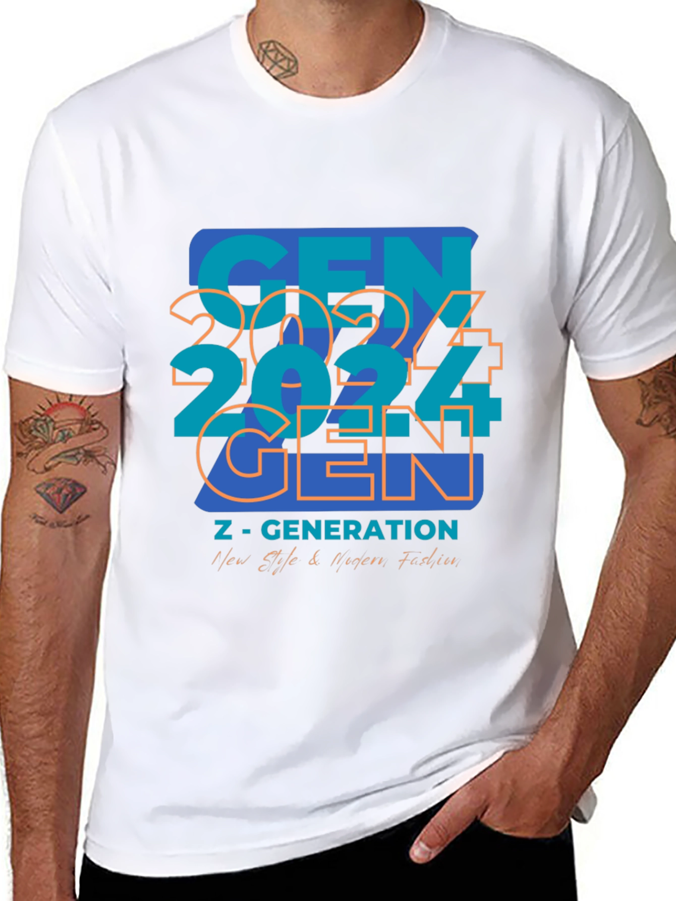 Black Gen Z Graphic Tee - New Age Fashion view 8