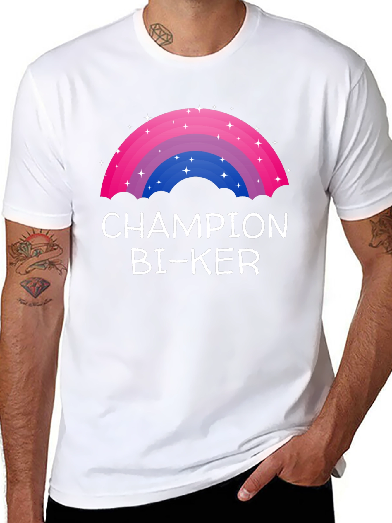 Black Champion BI-KER Rainbow T-Shirt view 8
