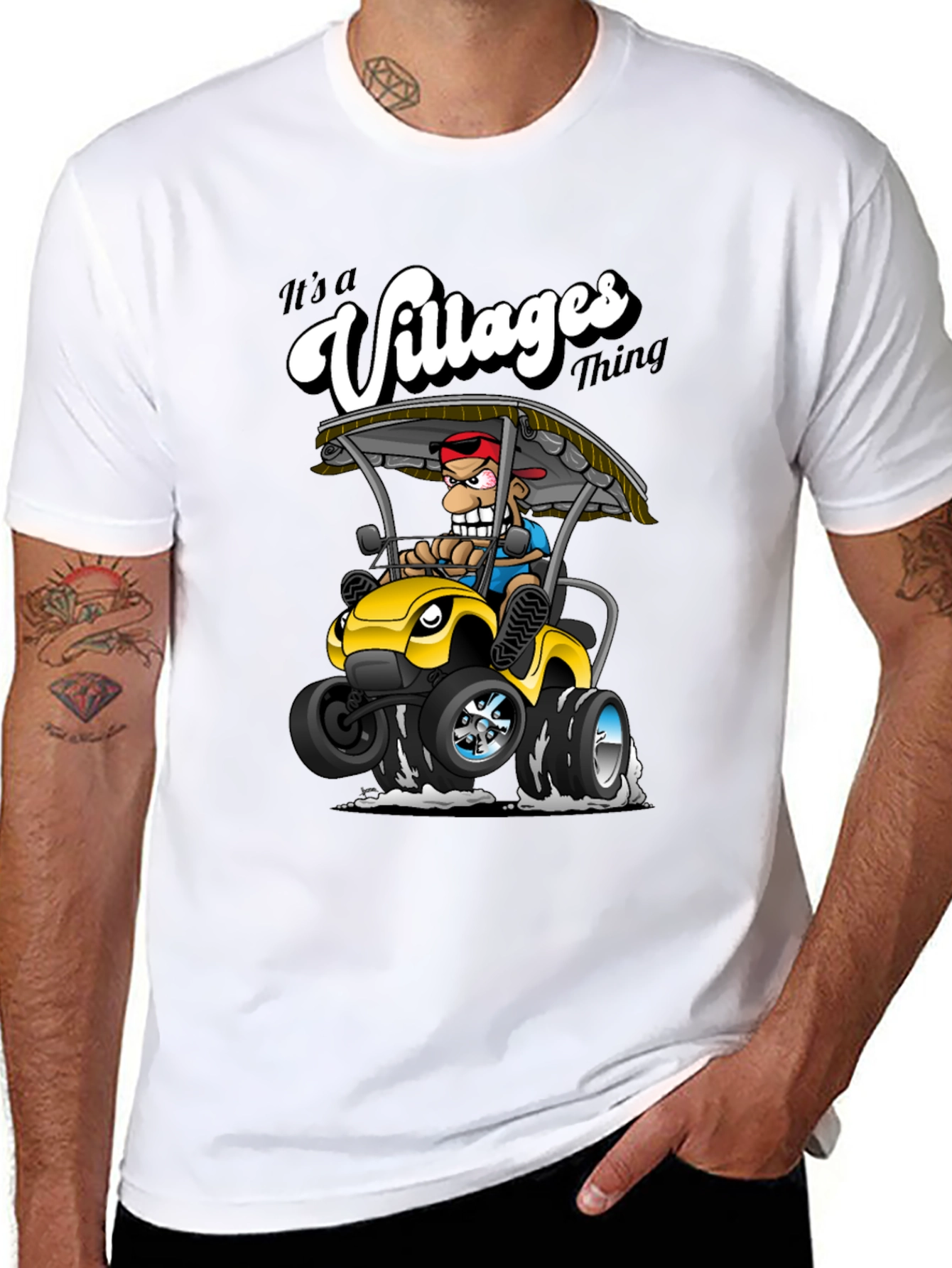 Black It's a Villages Thing Black T-Shirt view 8