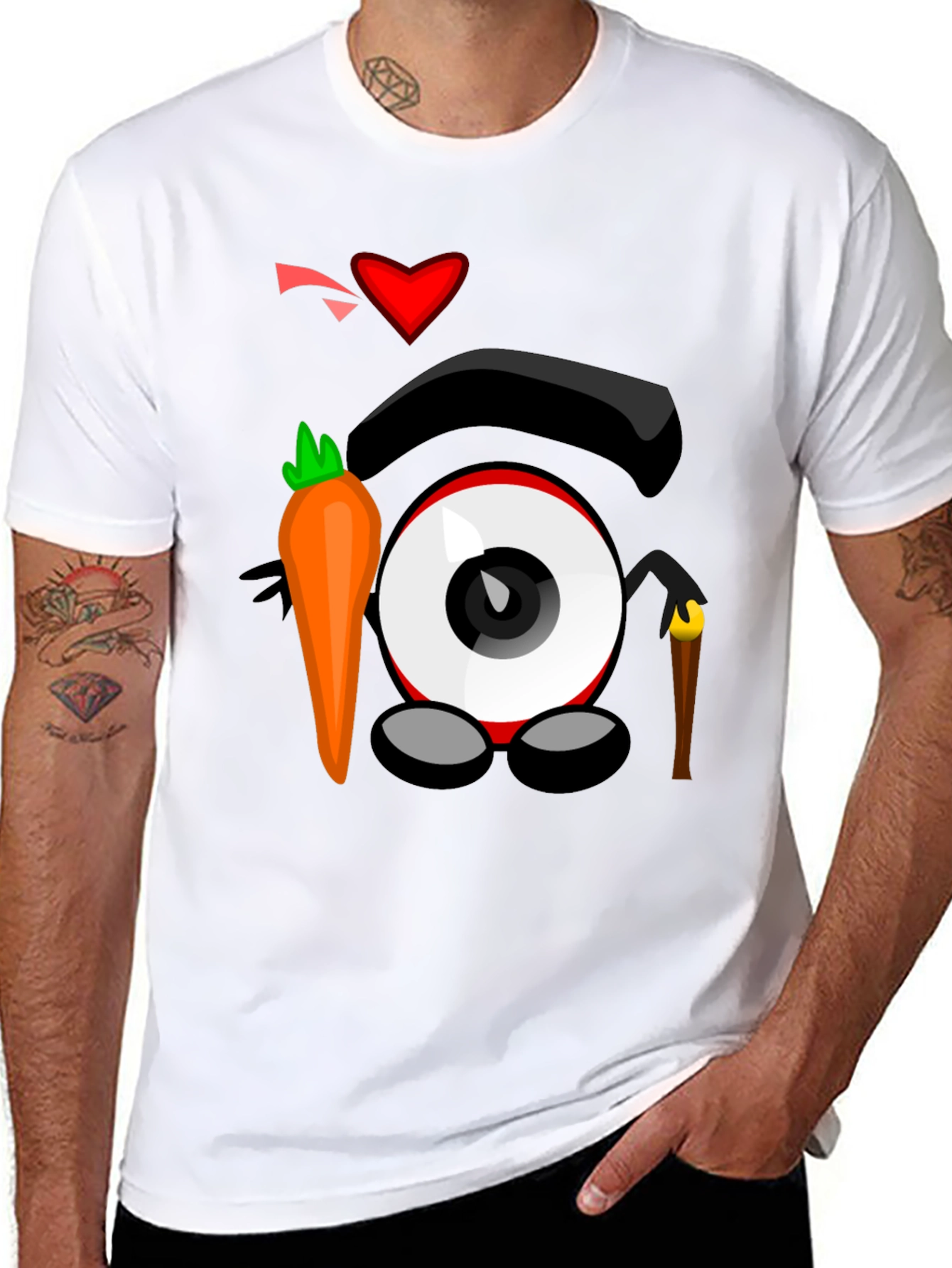 Black Eye Love Carrots Black Graphic Tee view 8