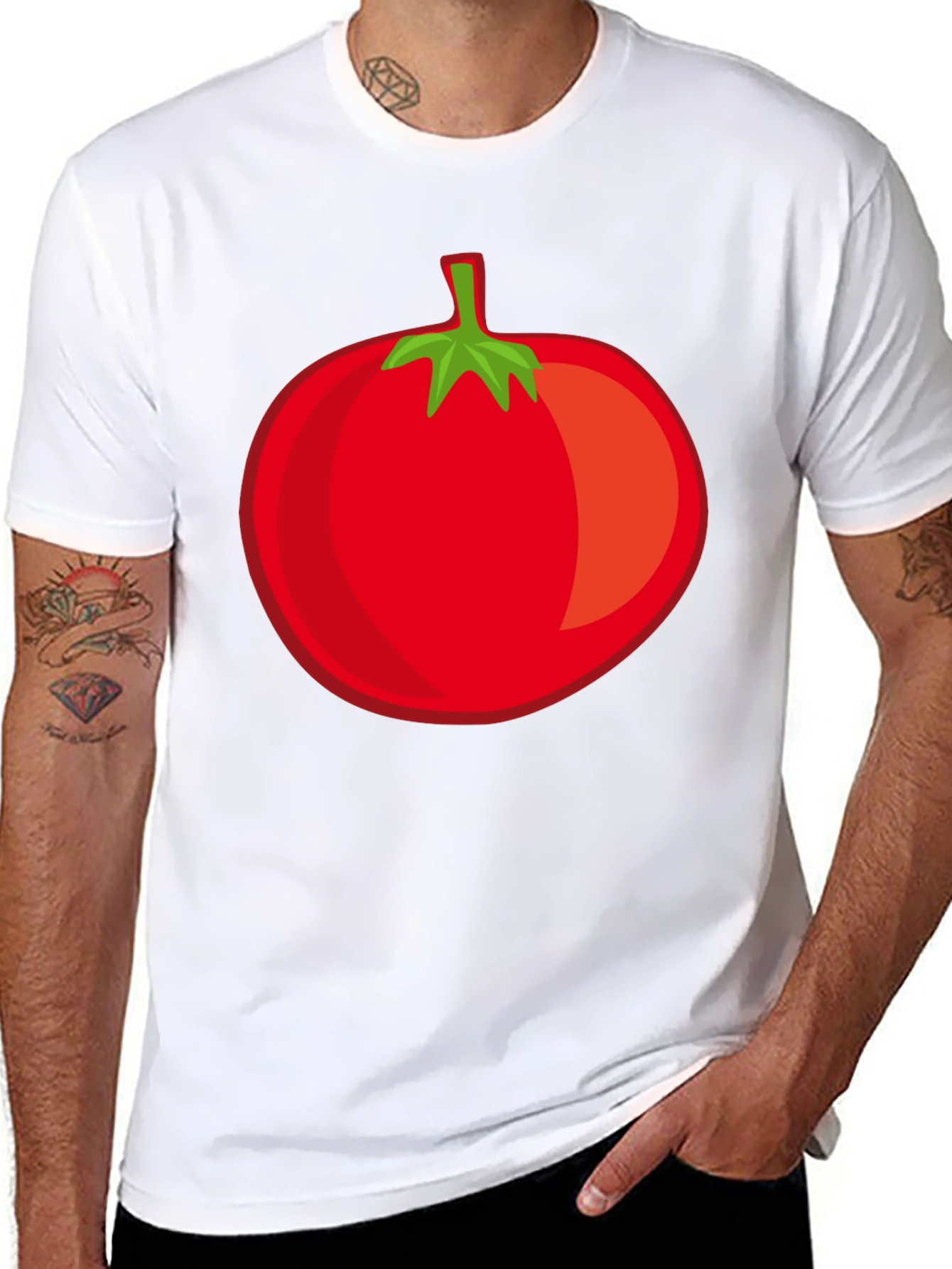 Tomato Graphic Black T-Shirt - 8