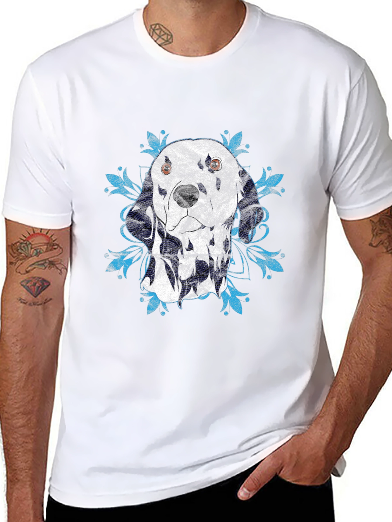 Black Dalmatian Graphic T-Shirt - Cool Dog Lover Tee view 8