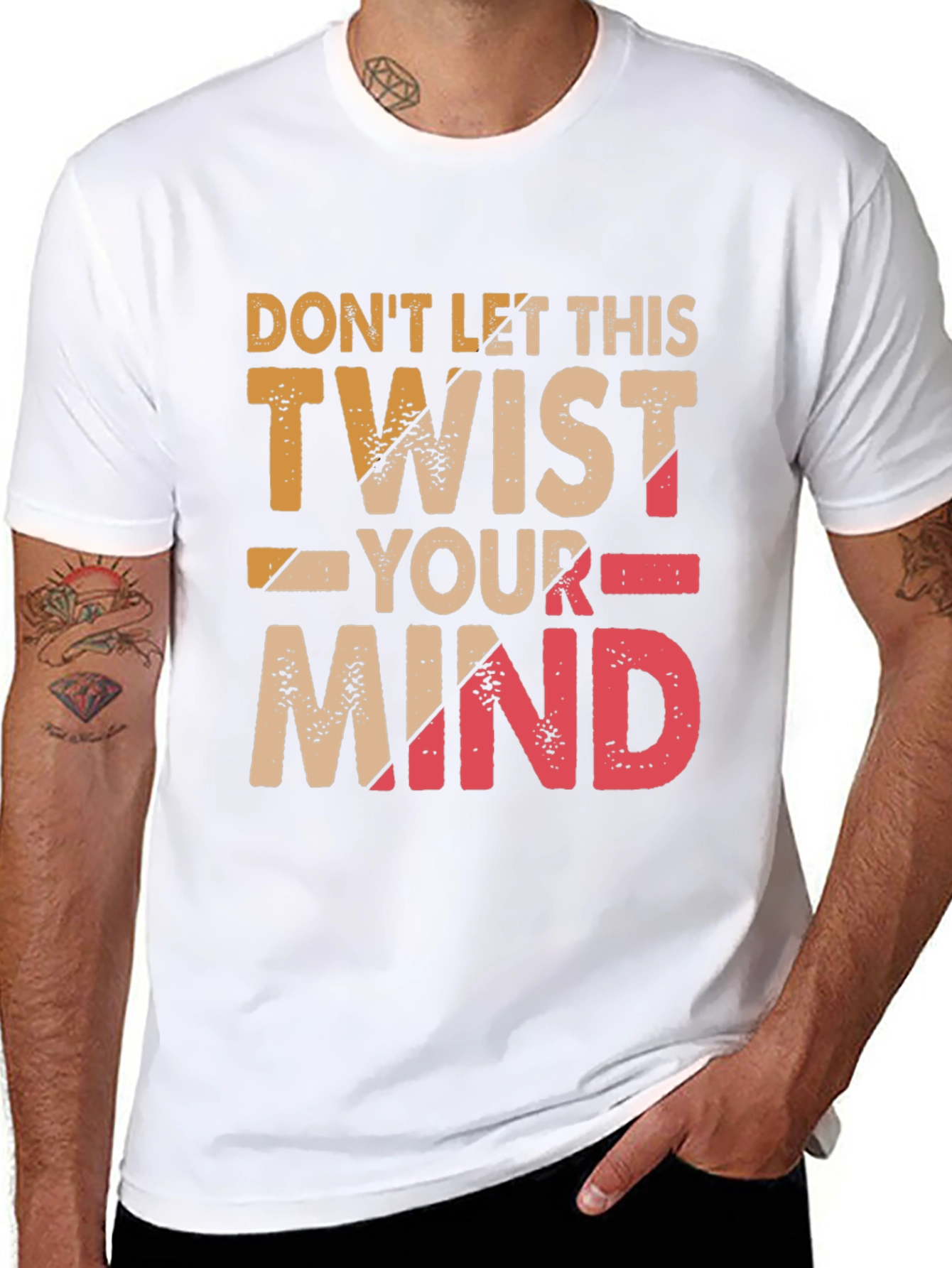 Black Don't Let This Twist Your Mind Graphic Tee view 8