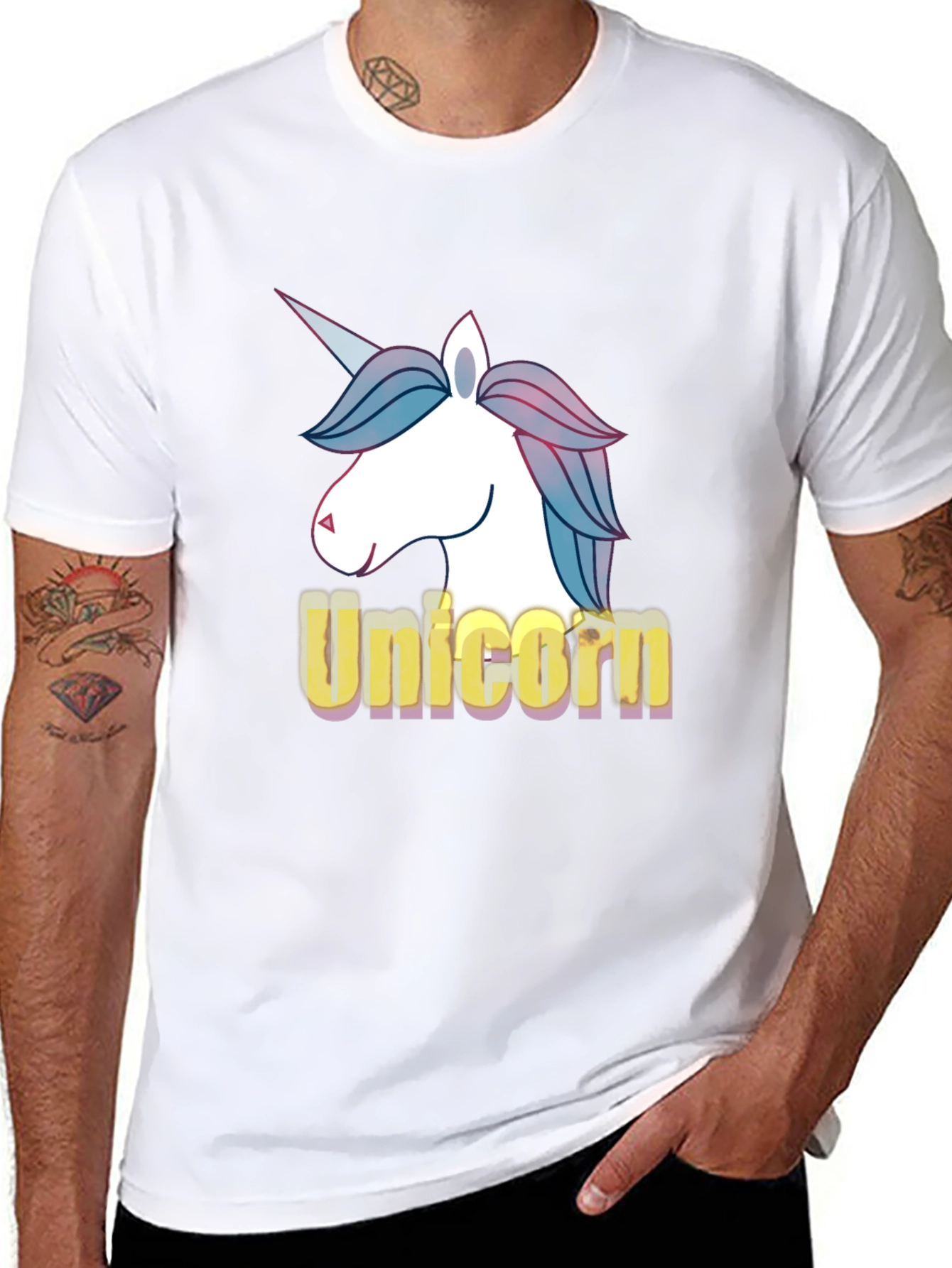 Black Unicorn Graphic Tee - Stylish & Comfortable view 8