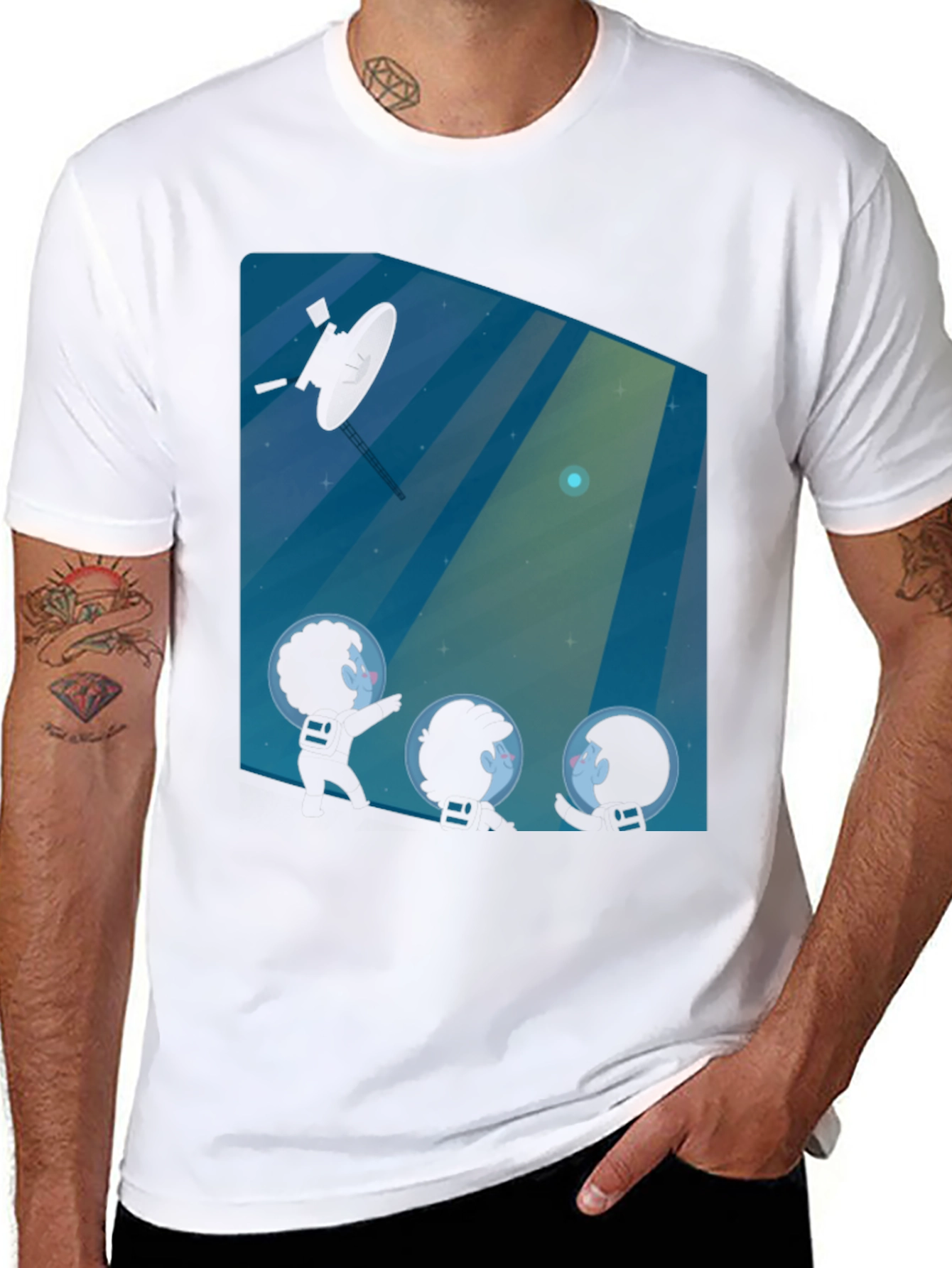 Black Voyager Kids Graphic Tee - Explore Space in Style! view 8