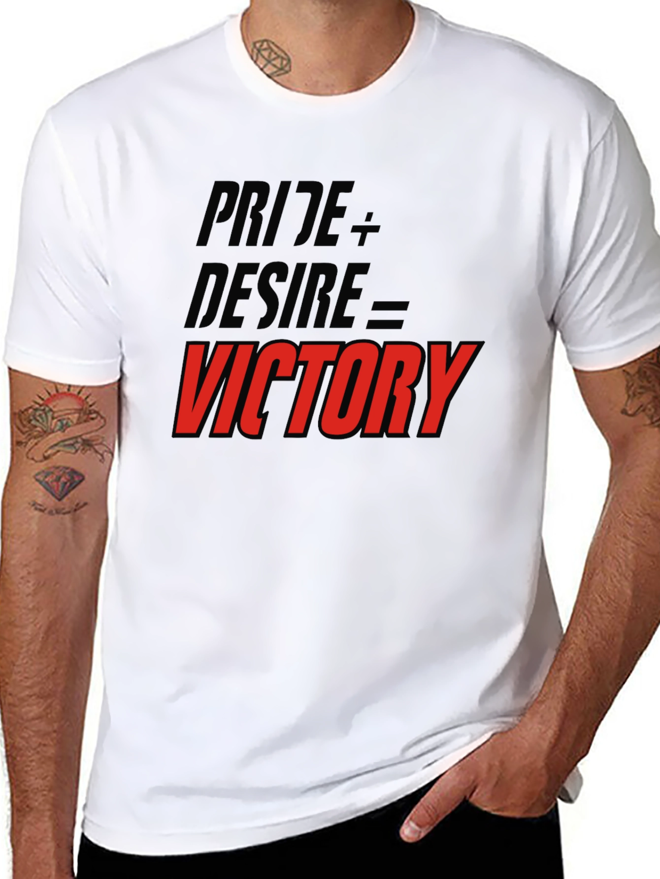 Black Pride Desire Victory Graphic T-Shirt view 8