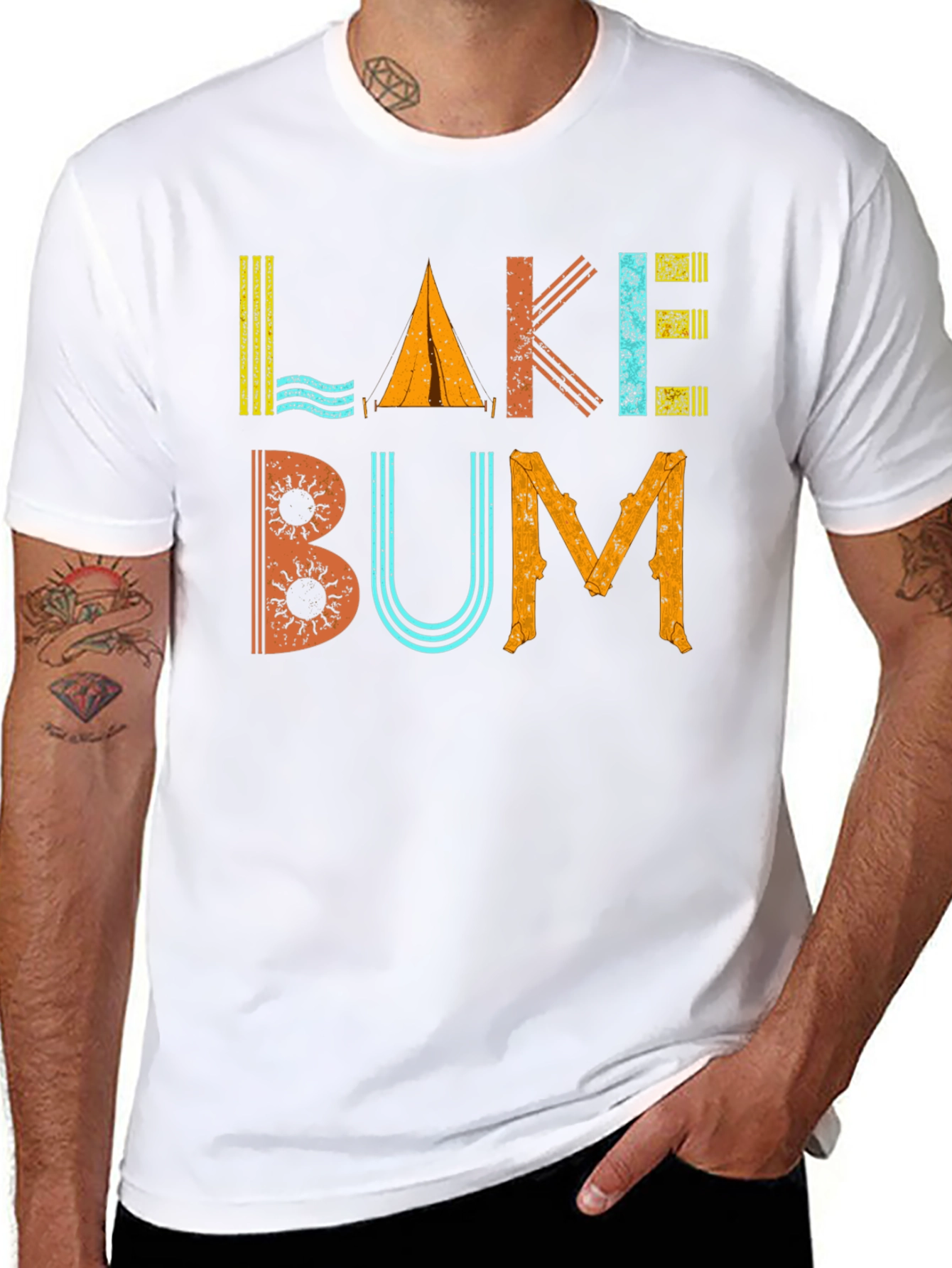 Black Lake Bum Graphic Tee - Camping & Outdoor Fun view 8