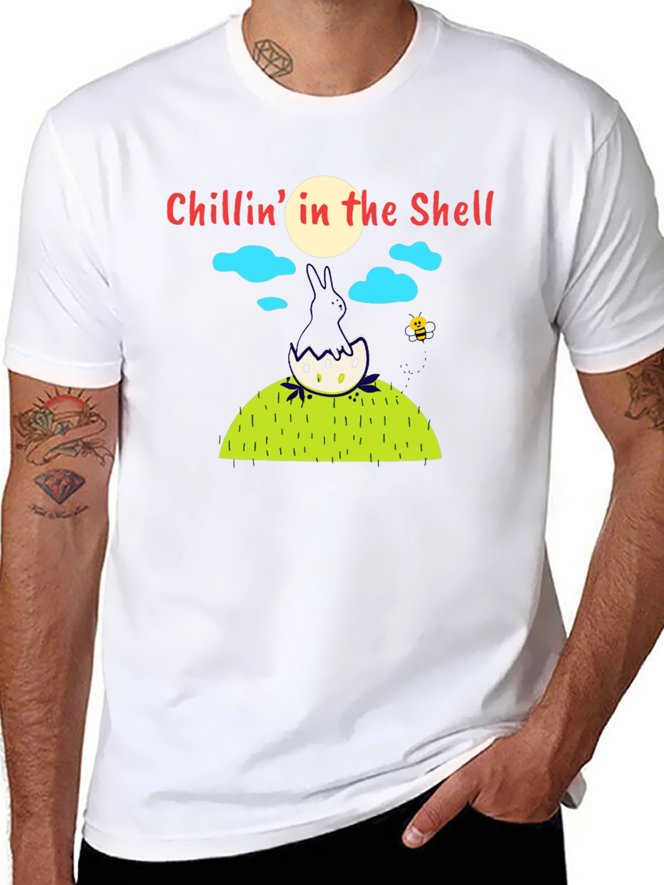 Black Chillin' in the Shell Graphic Tee view 8