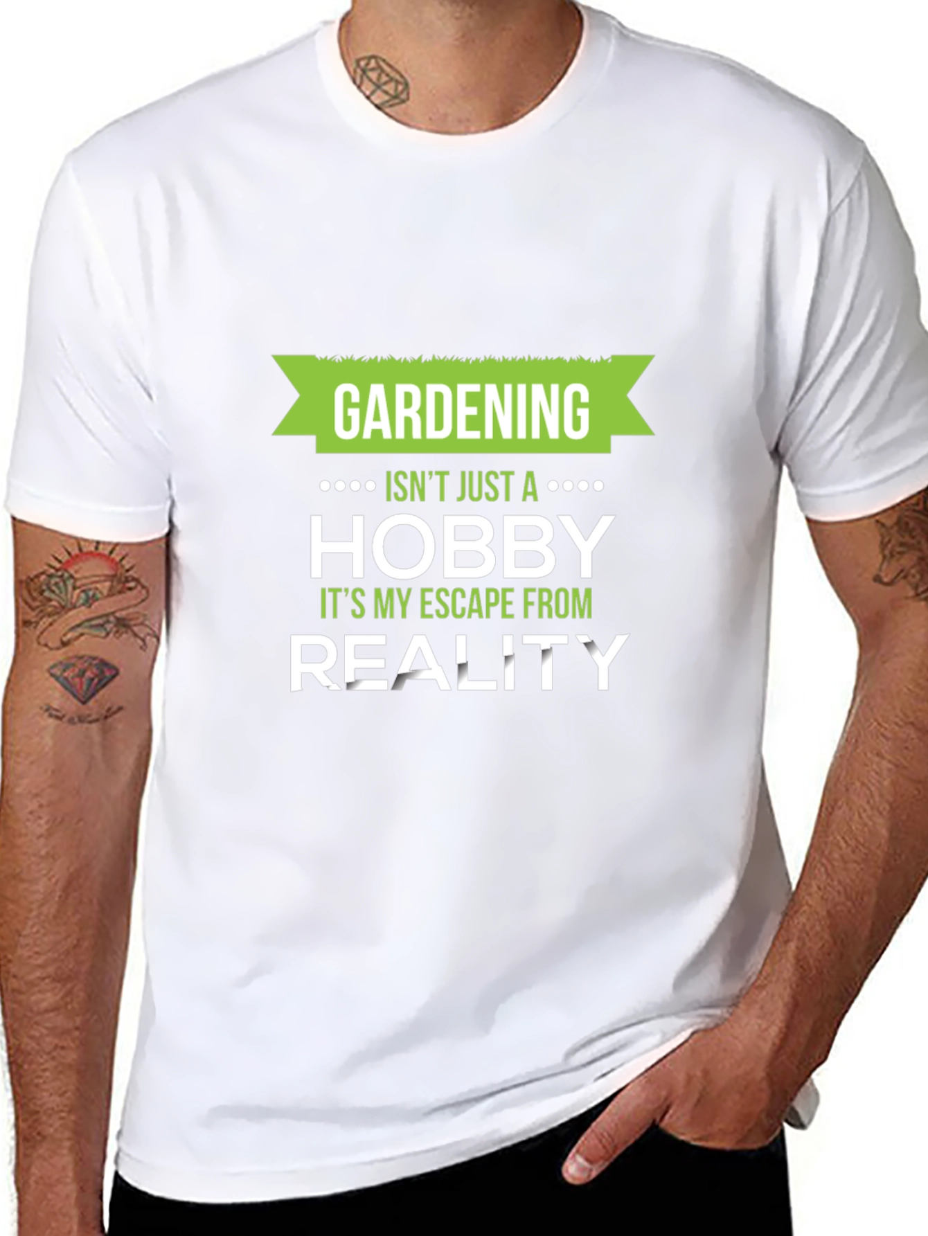 Black Gardening Escape T-Shirt - Hobbyist Apparel view 8