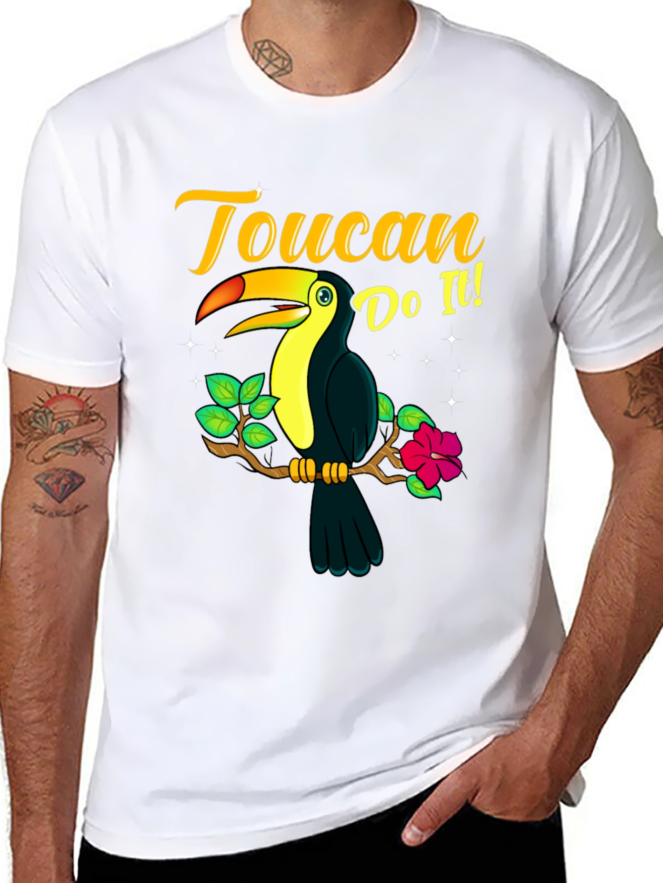 Black Toucan Do It! Graphic T-Shirt view 8