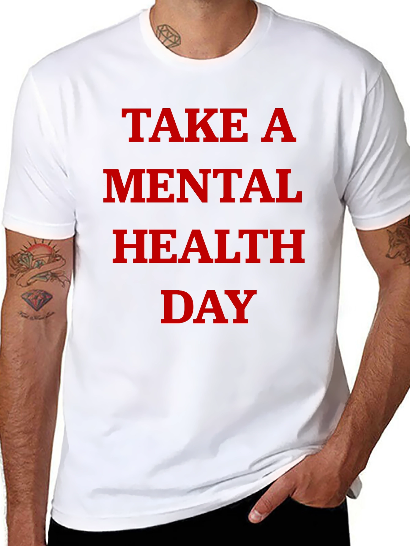 Black Mental Health Day Black Graphic Tee view 8