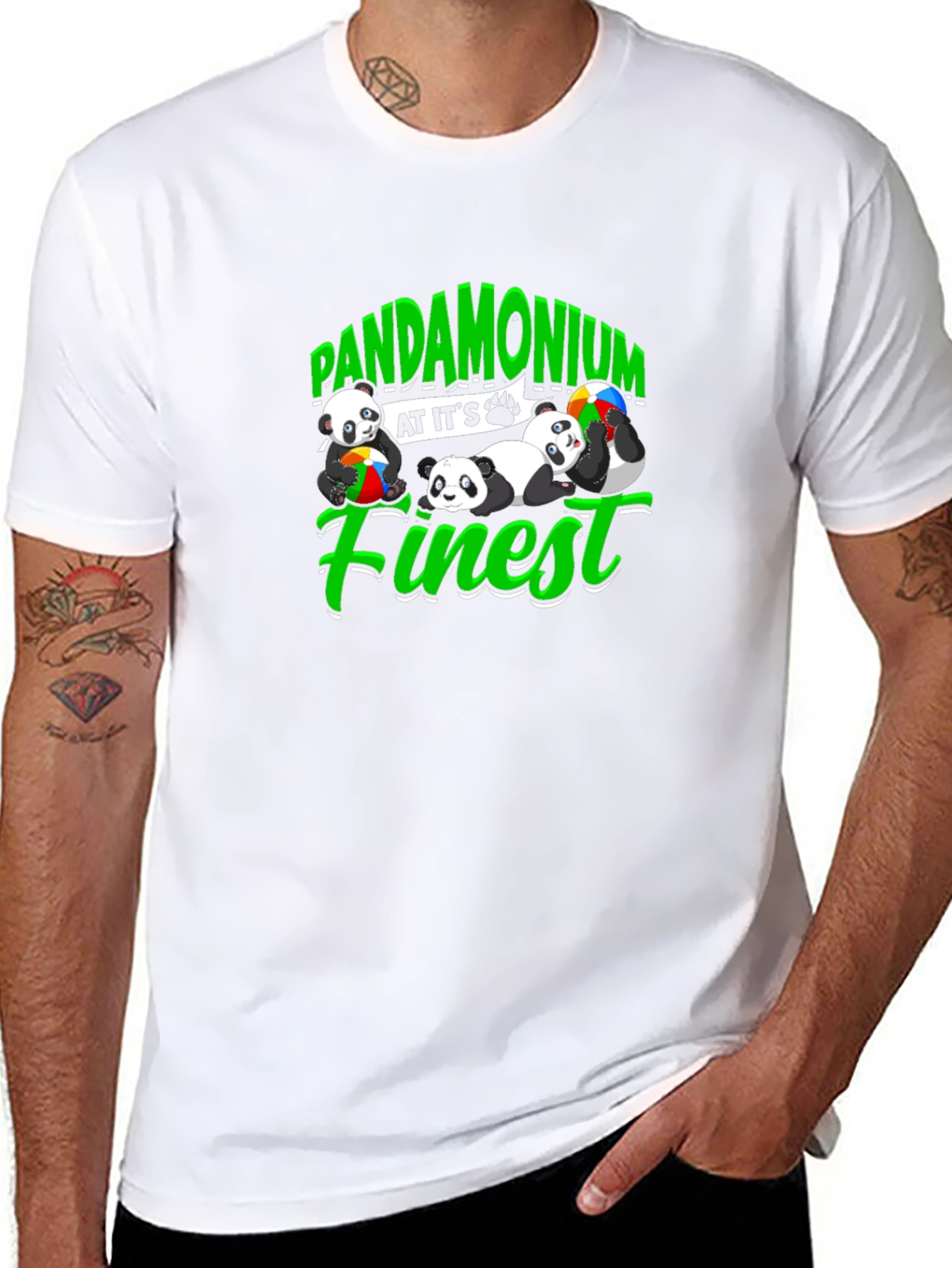 Black Pandamonium at it's Finest T-Shirt view 8