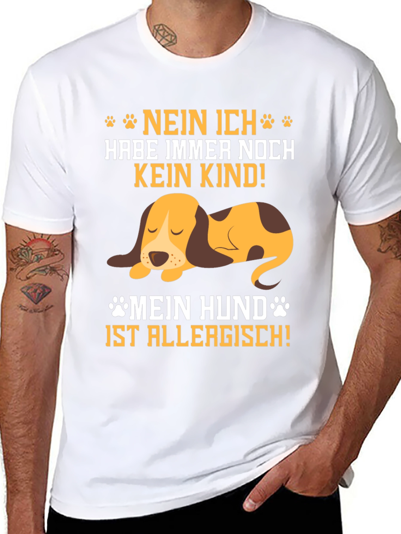 Dog Allergy T-Shirt - "Nein Ich Habe Immer Noch Kein Kind" - 8