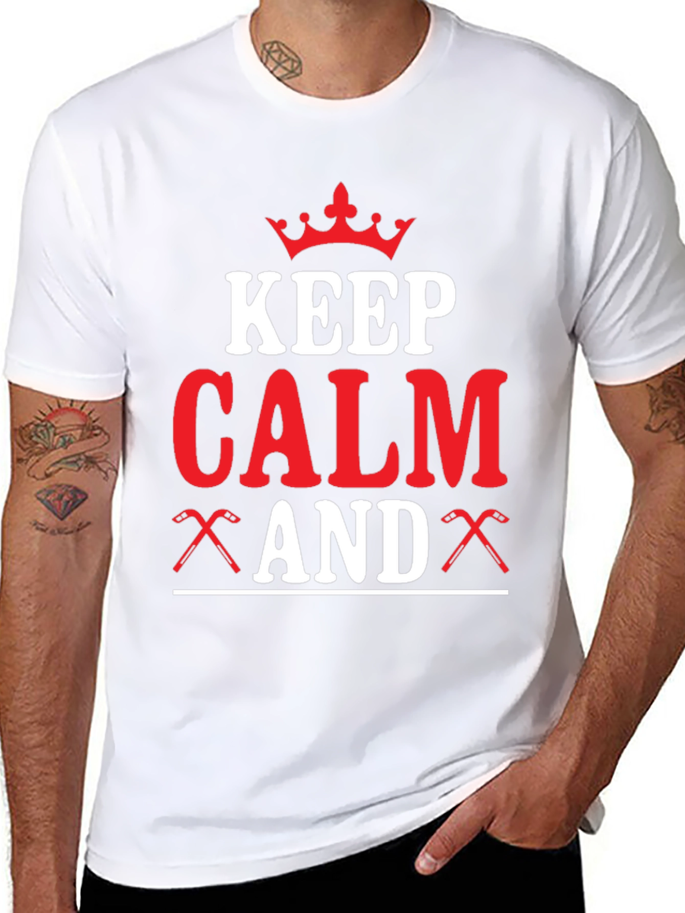 Keep Calm Hockey T-Shirt - 8