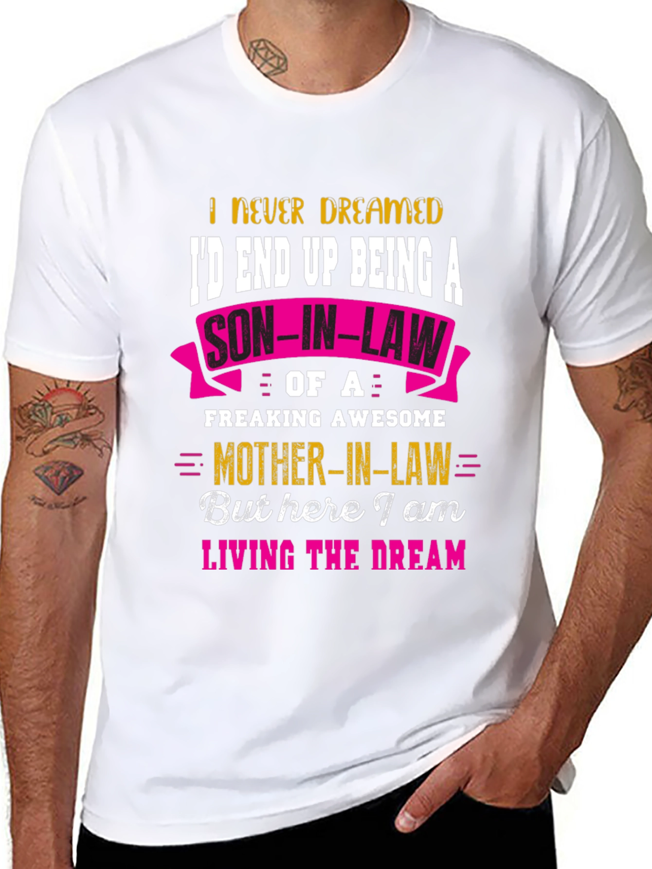 Black Funny Son-in-Law T-Shirt - Awesome Mother-in-Law Tee view 8