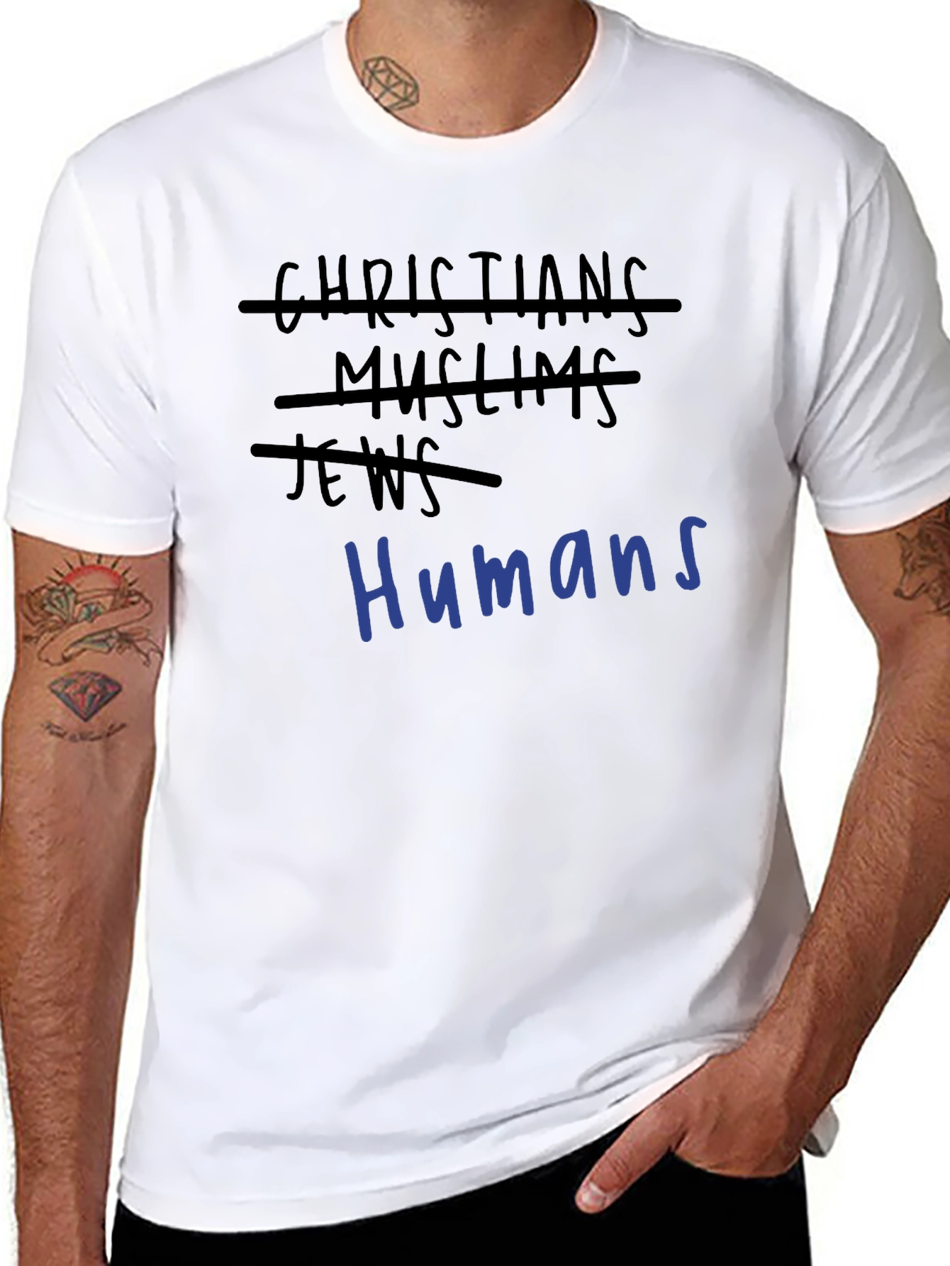 Black Humans T-Shirt - Unity Design view 8