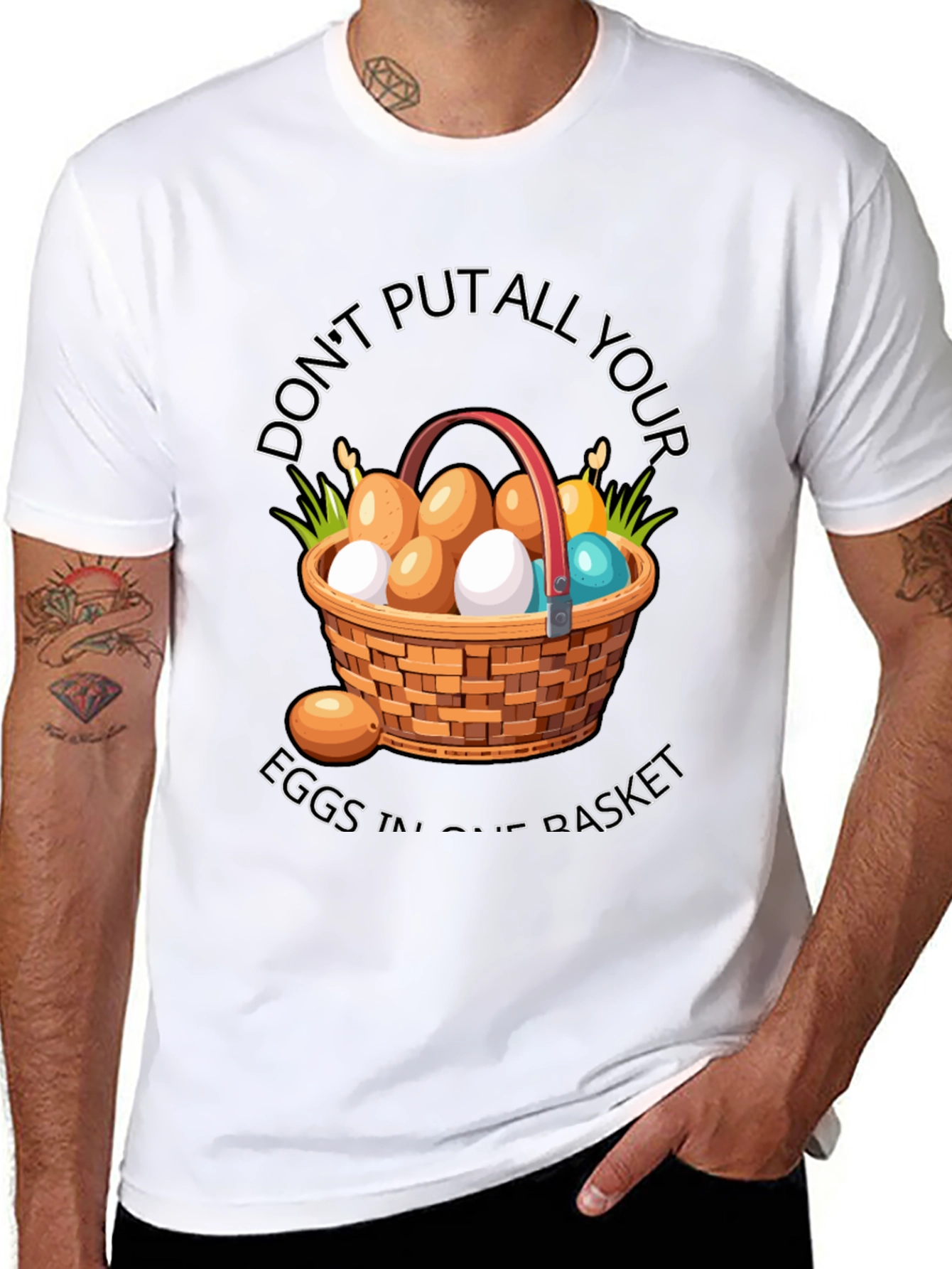 Black Don't Put All Your Eggs T-Shirt view 8