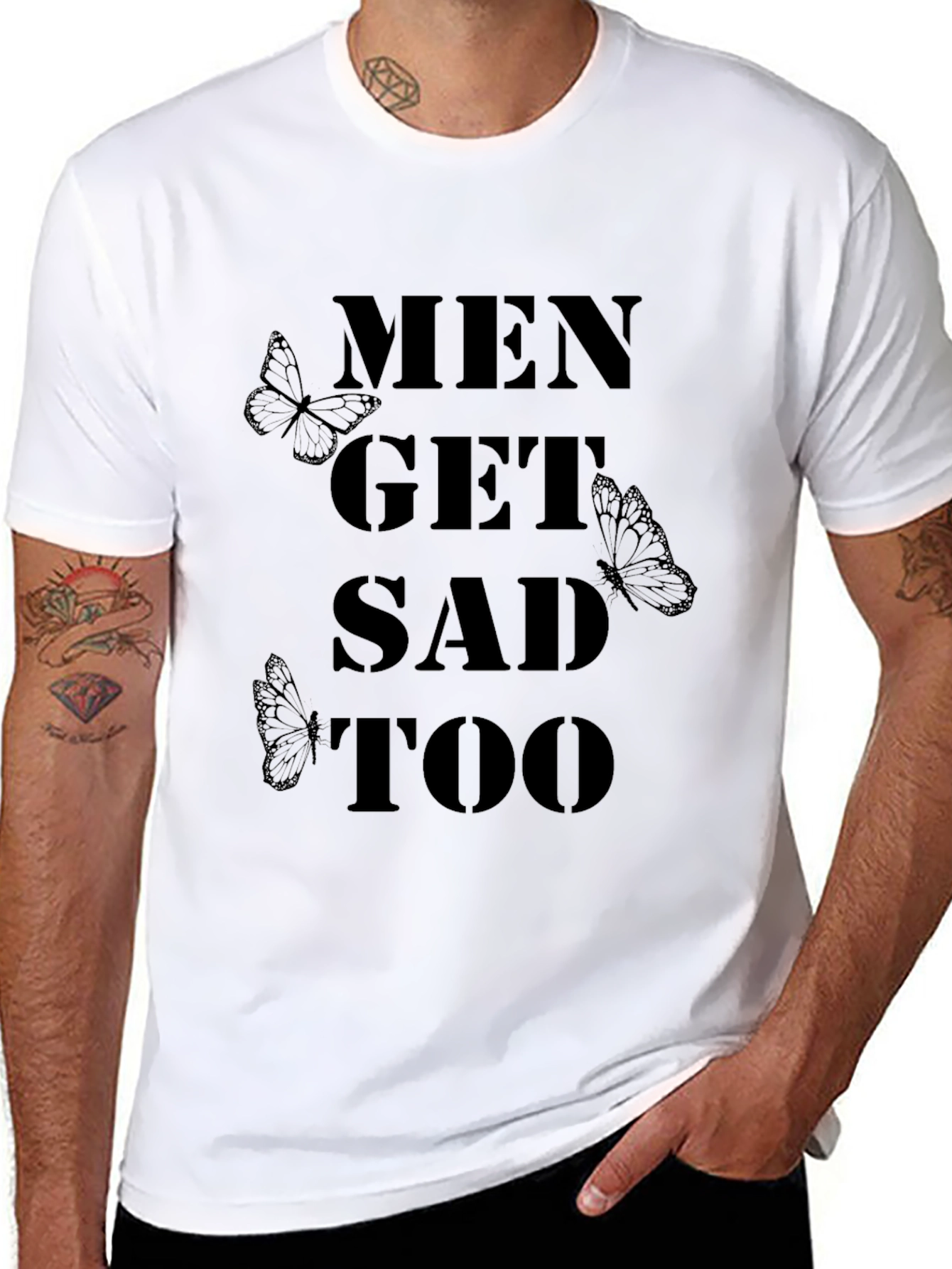 Black Men Get Sad Too T-Shirt view 8