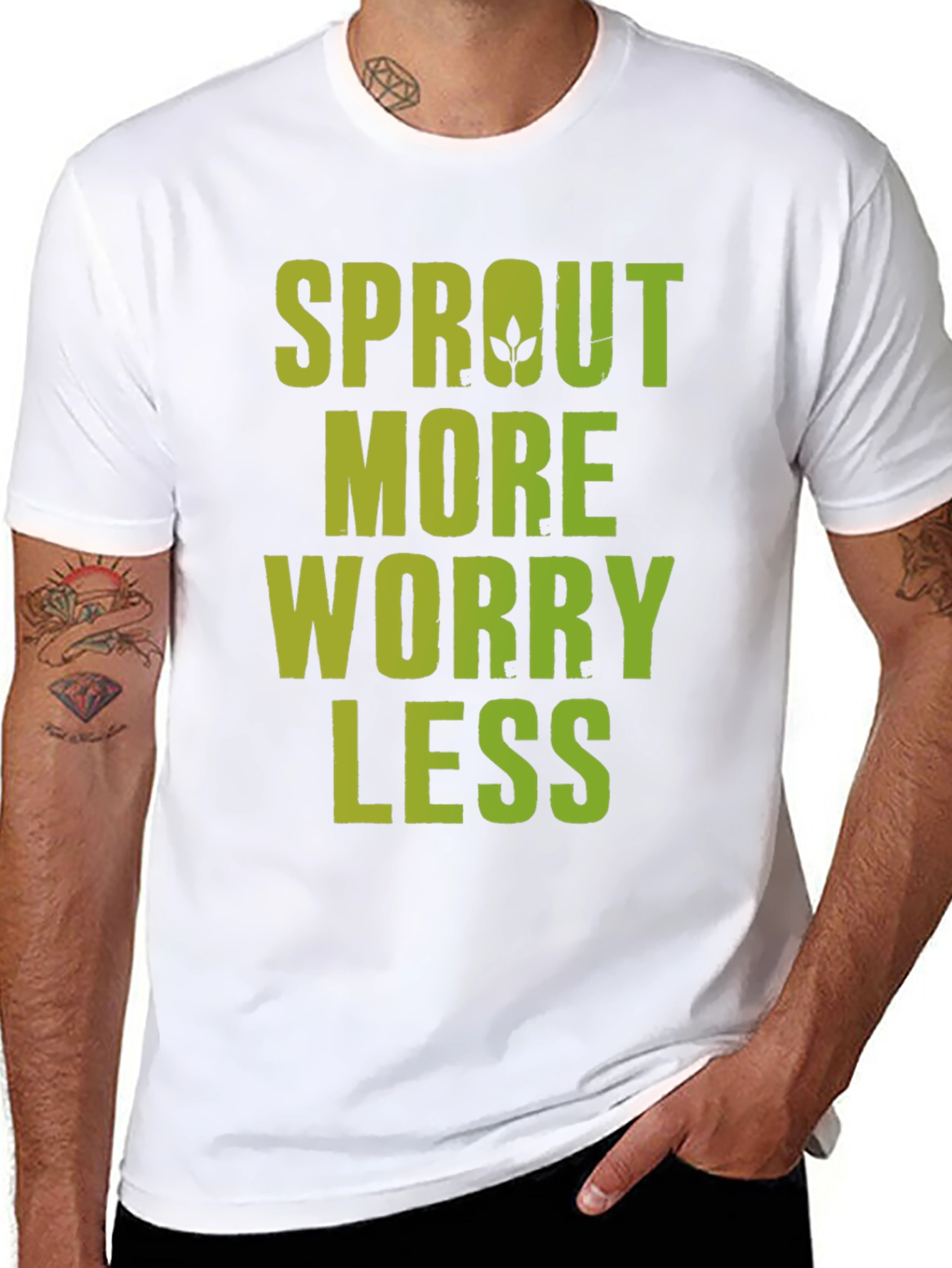 Sprout More Worry Less Graphic Tee - 8