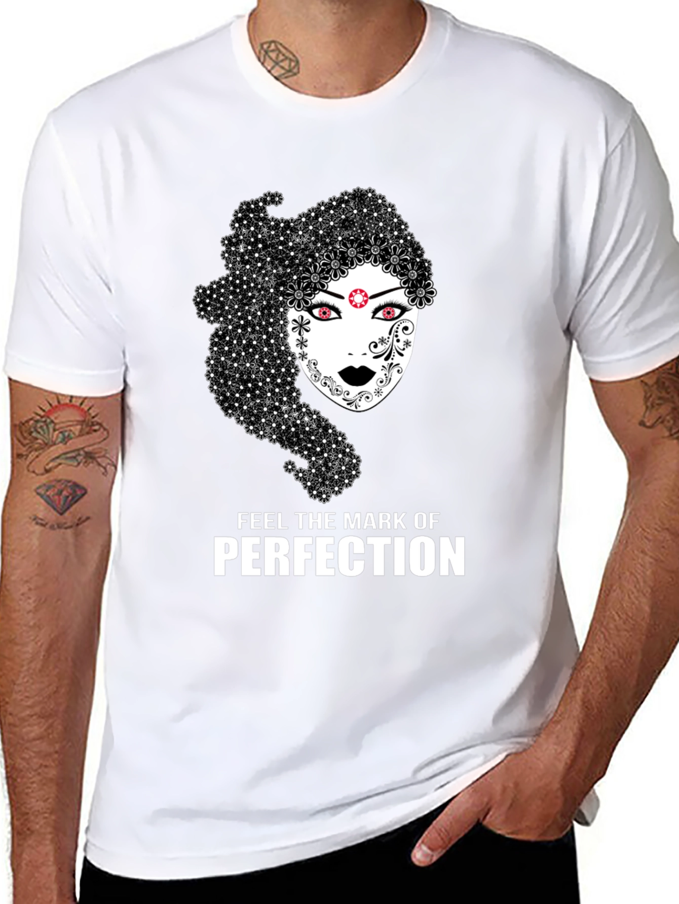 Black Mark of Perfection Graphic T-Shirt view 8