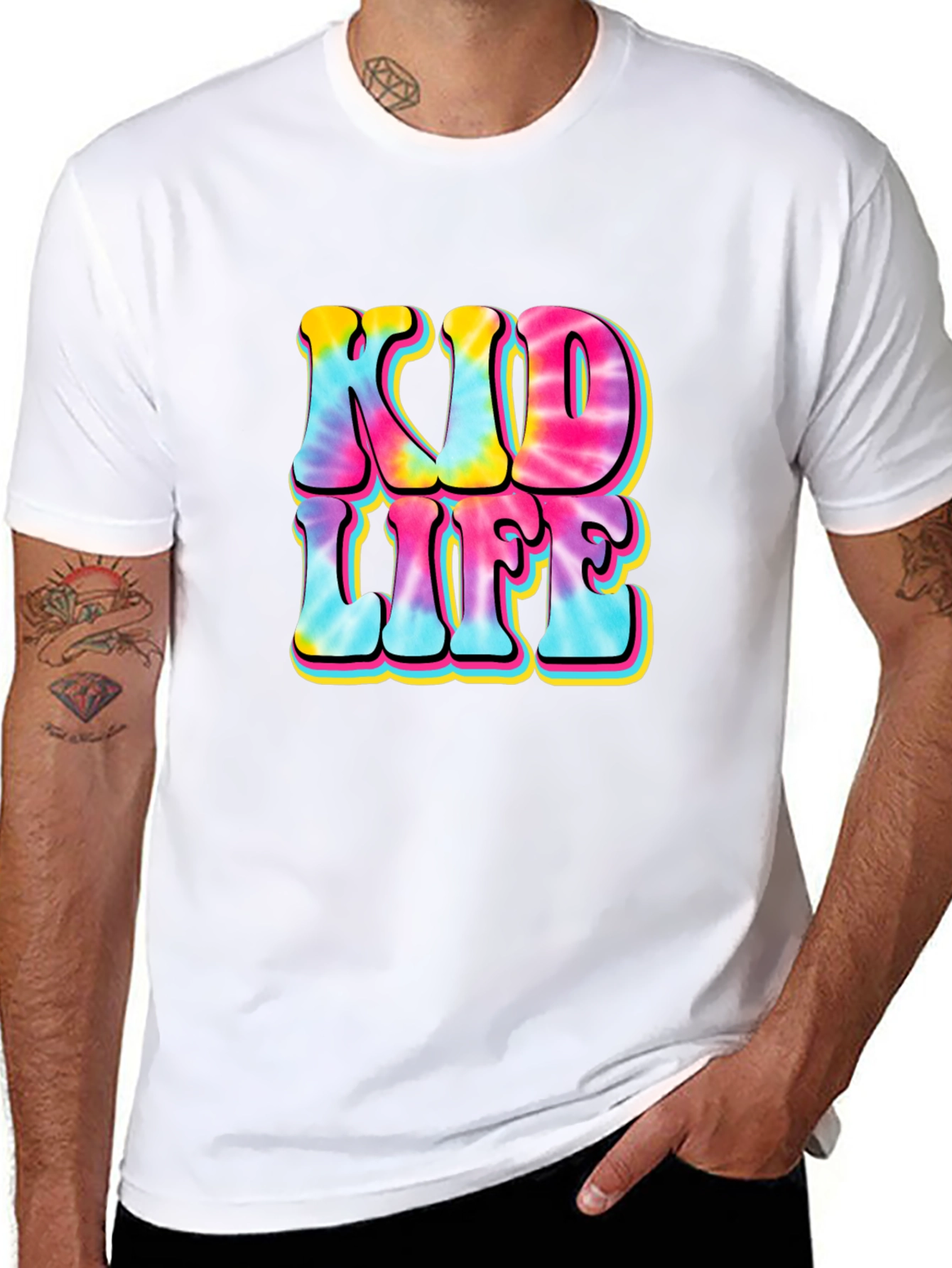 Black Kid Life Tie Dye Graphic Tee view 8