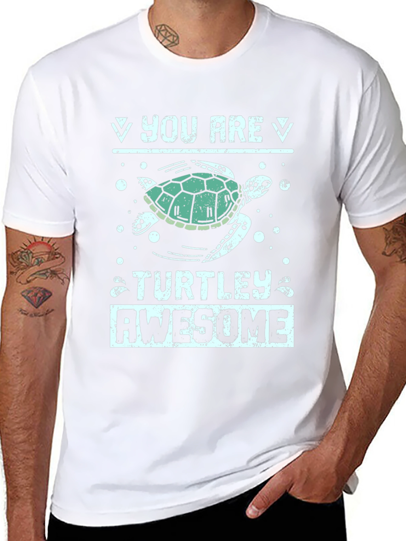 Black Turtley Awesome Graphic Tee view 8