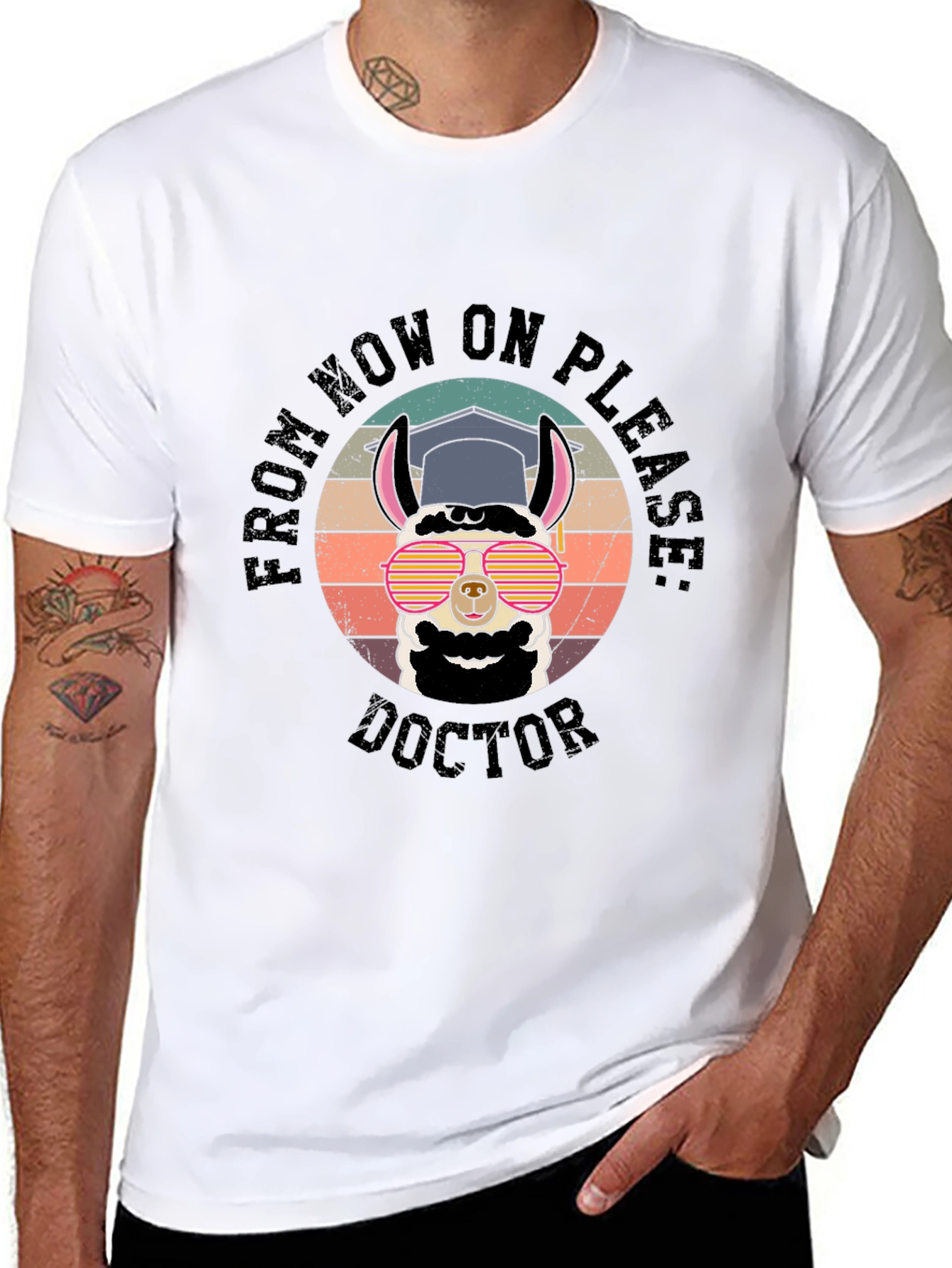 Doctor Llama Grad T-Shirt - Funny Graduation Gift - 8