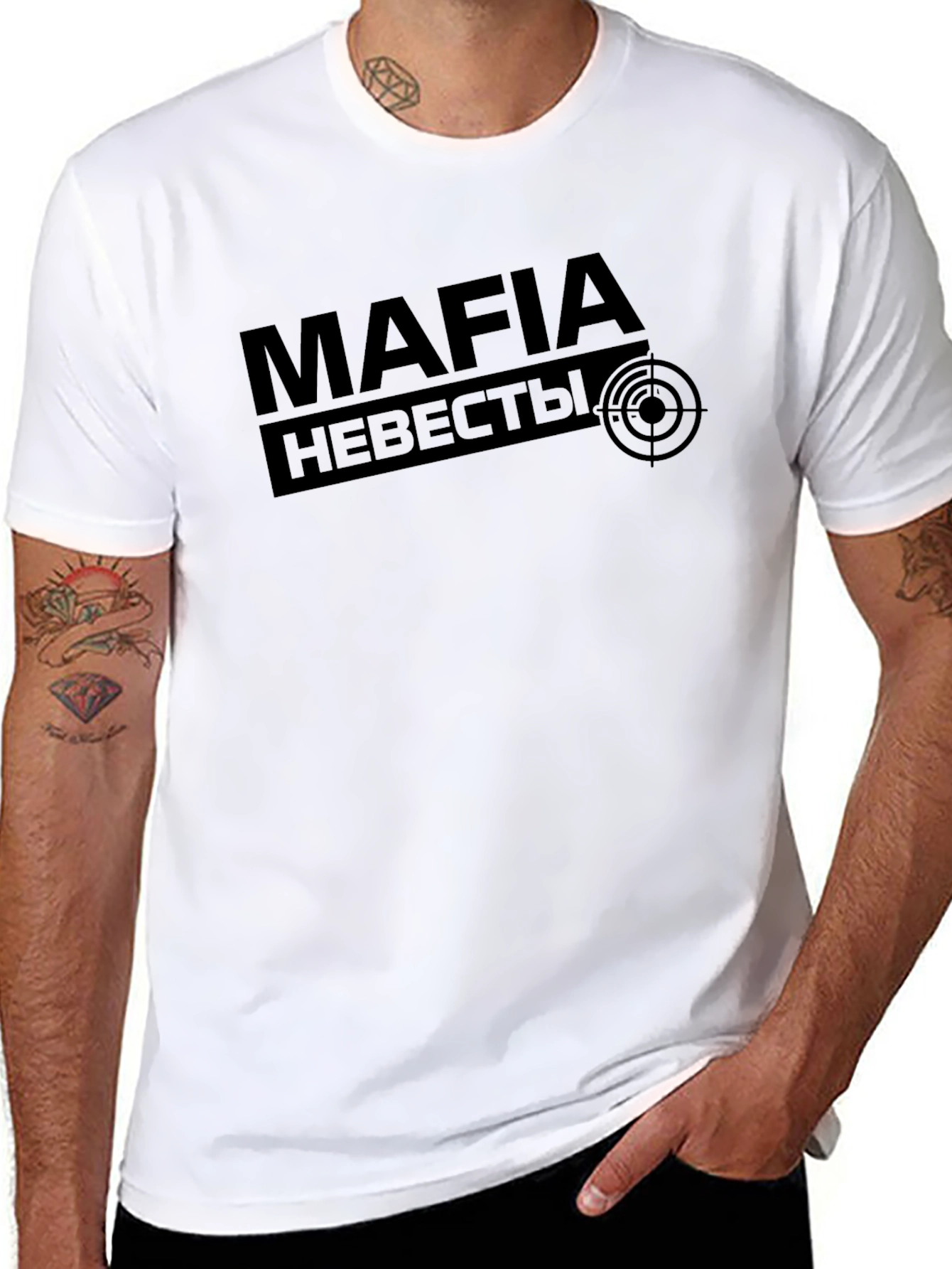 Black Mafia Brides T-Shirt - Funny Wedding Apparel view 8