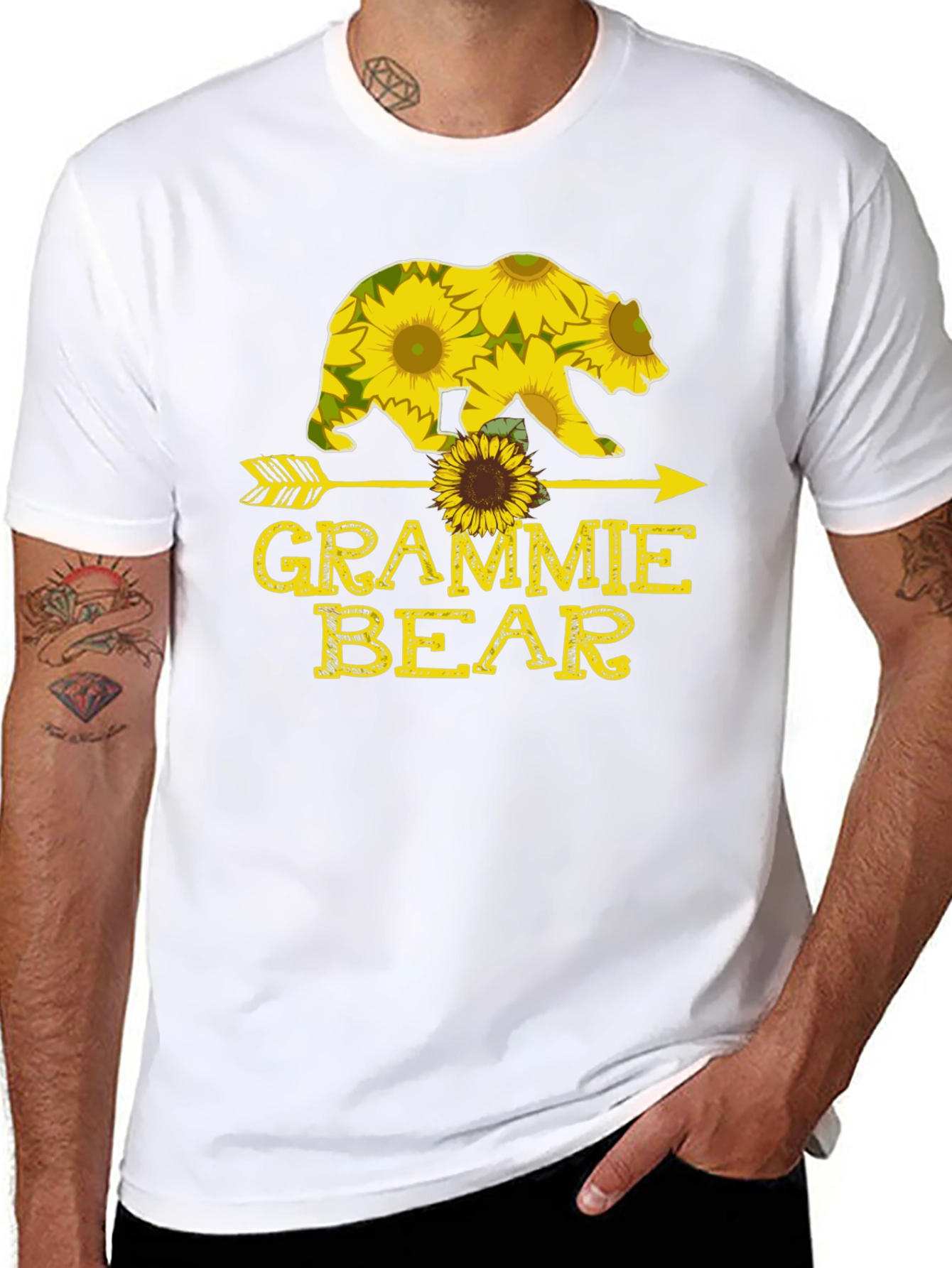 Grammie Bear Sunflower T-Shirt - 8
