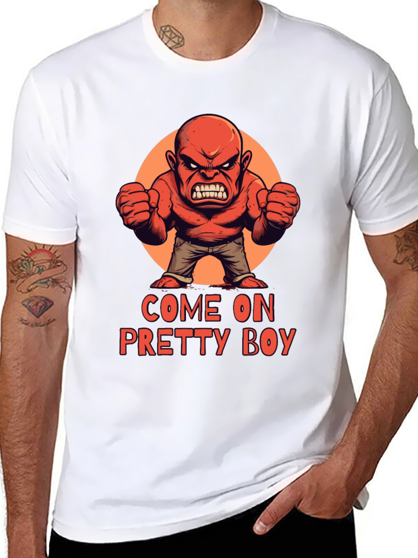 Black Come On Pretty Boy T-Shirt view 8