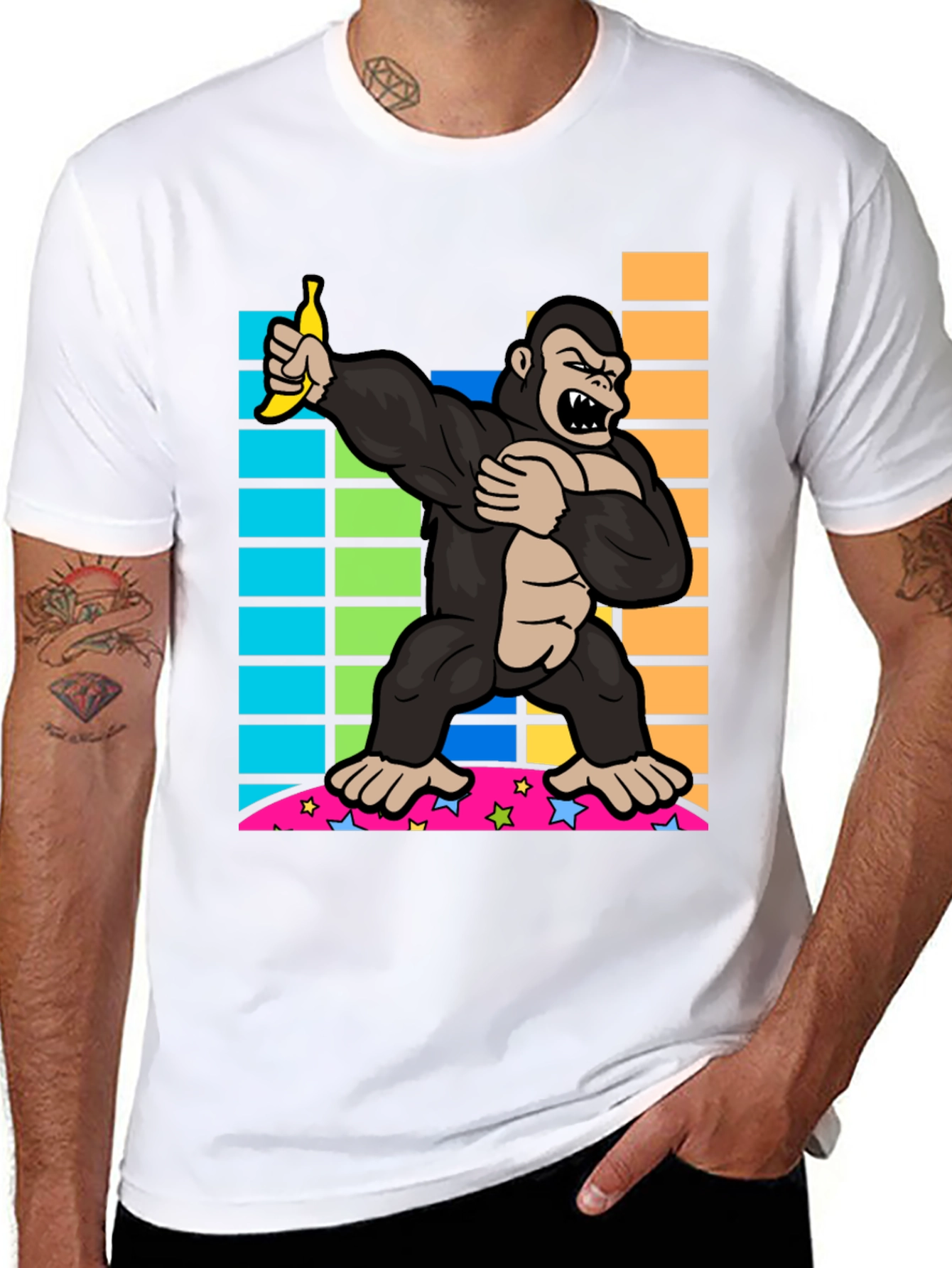 Gorilla Banana Graphic T-Shirt - 8