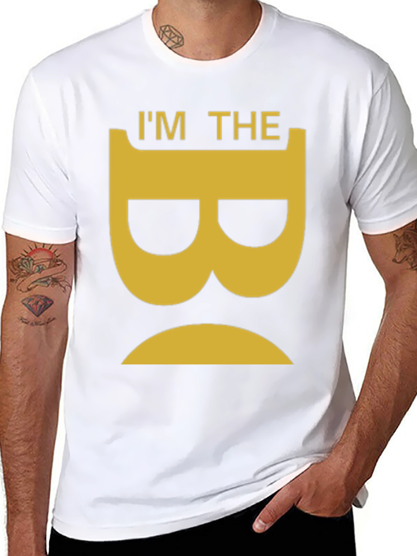 Black I'm The B Shirt - Funny Graphic Tee view 8