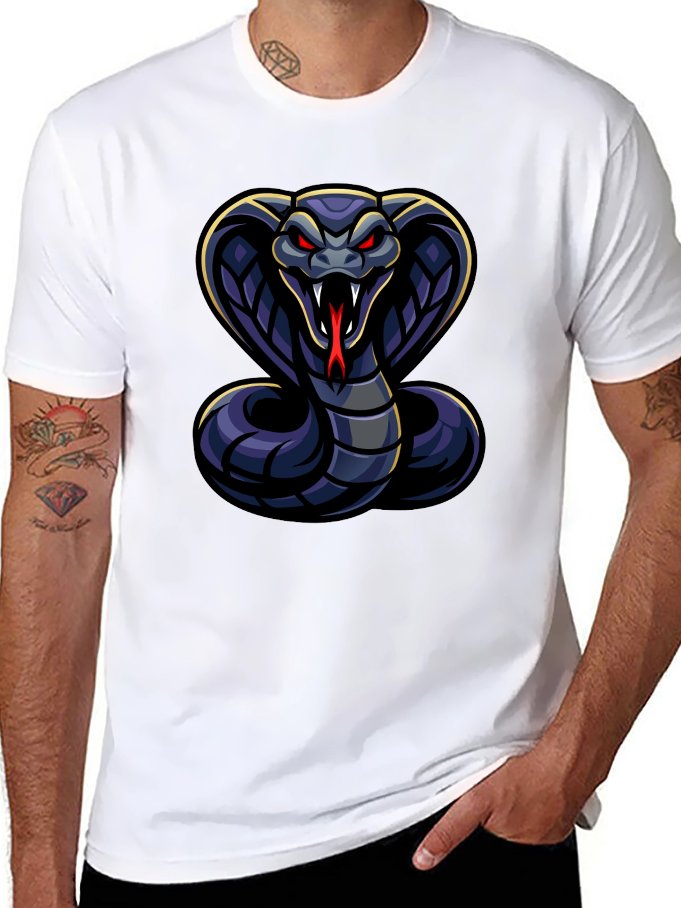 Cobra Graphic T-Shirt - Men's Black Tee - 8
