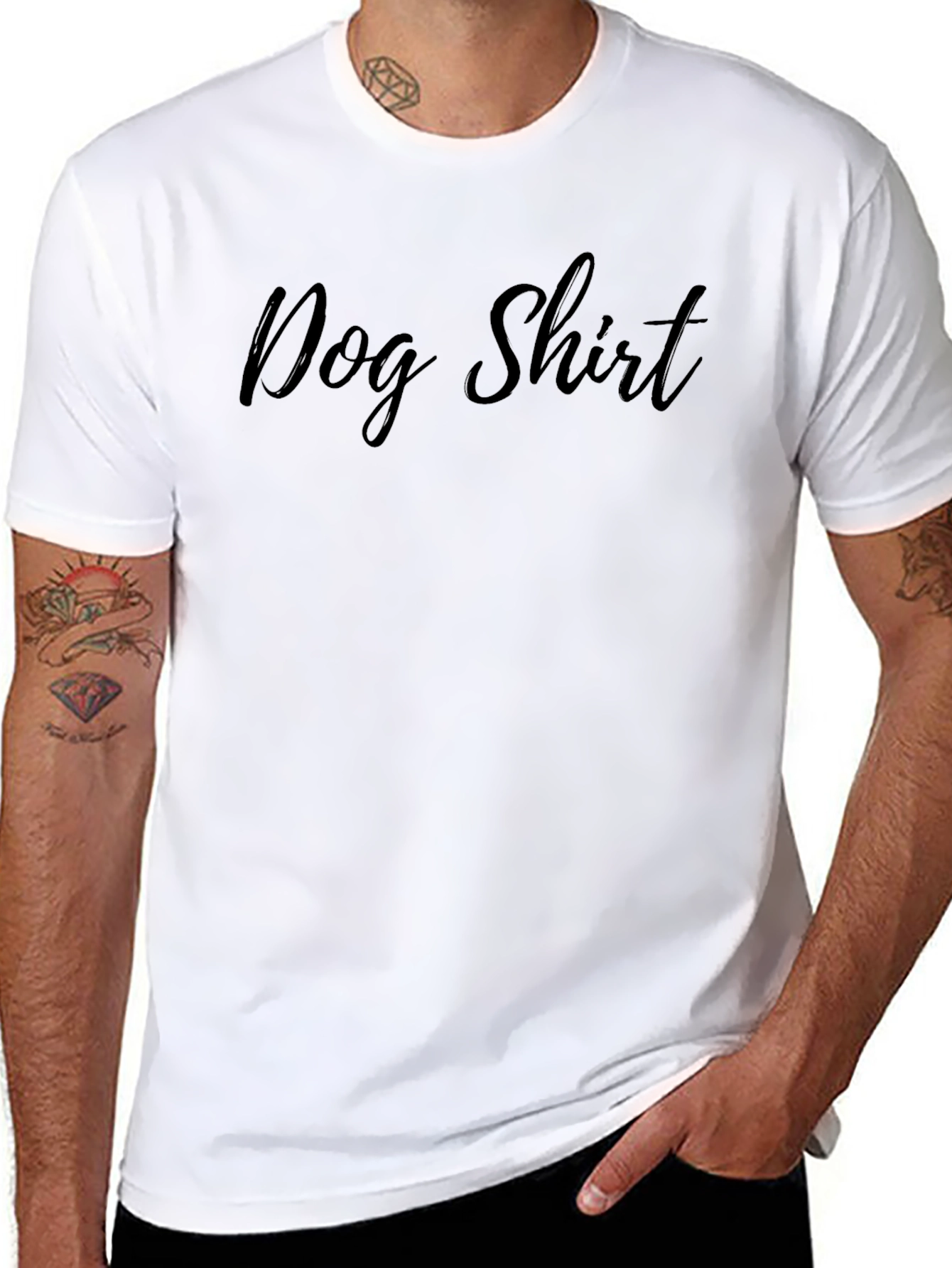 Dog Shirt Graphic Tee - Black - 8
