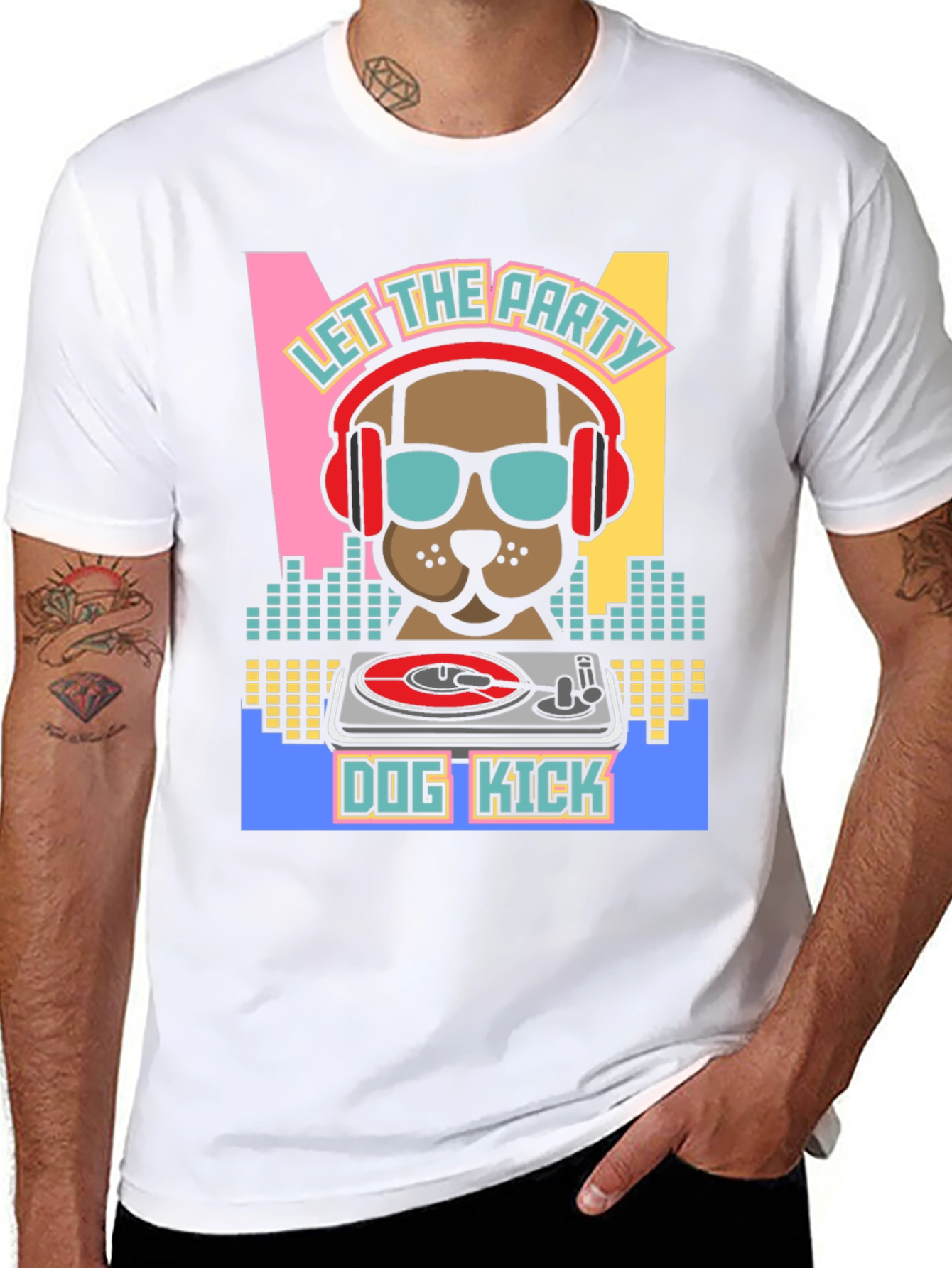 Black Dog Kick DJ T-Shirt view 8