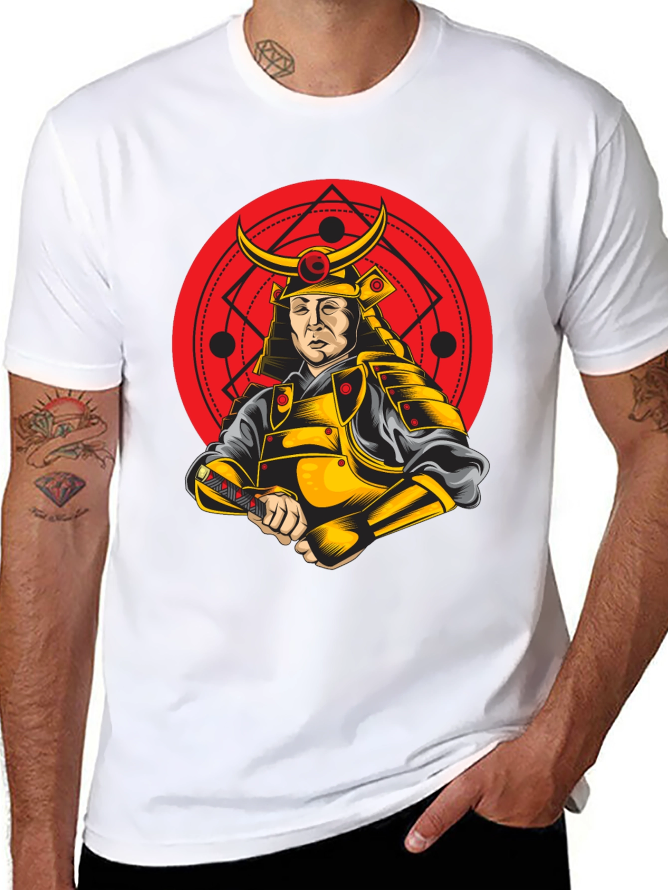 Black Samurai Warrior Graphic T-Shirt - Bold & Unique Design view 8