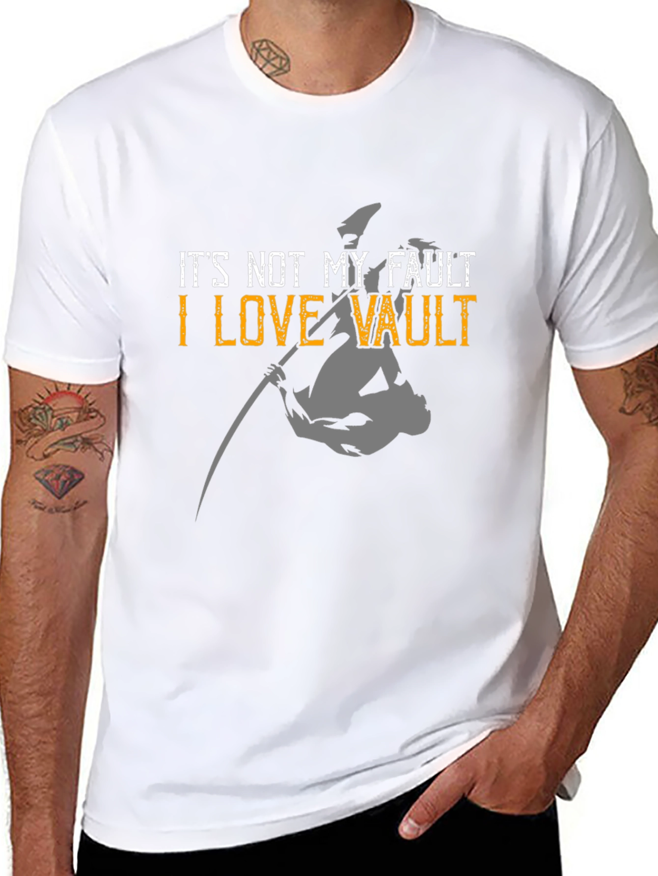 Black I Love Vault Funny Graphic Tee view 8