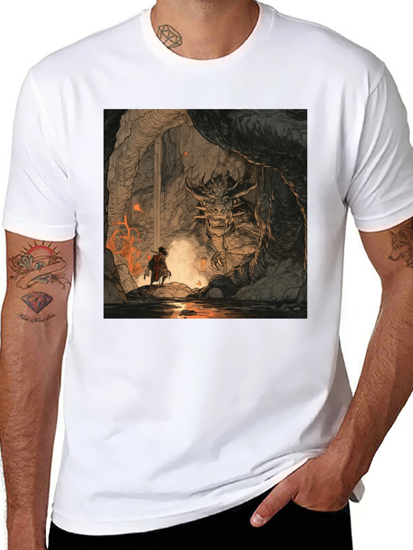 Black Dragon Cave T-Shirt view 8