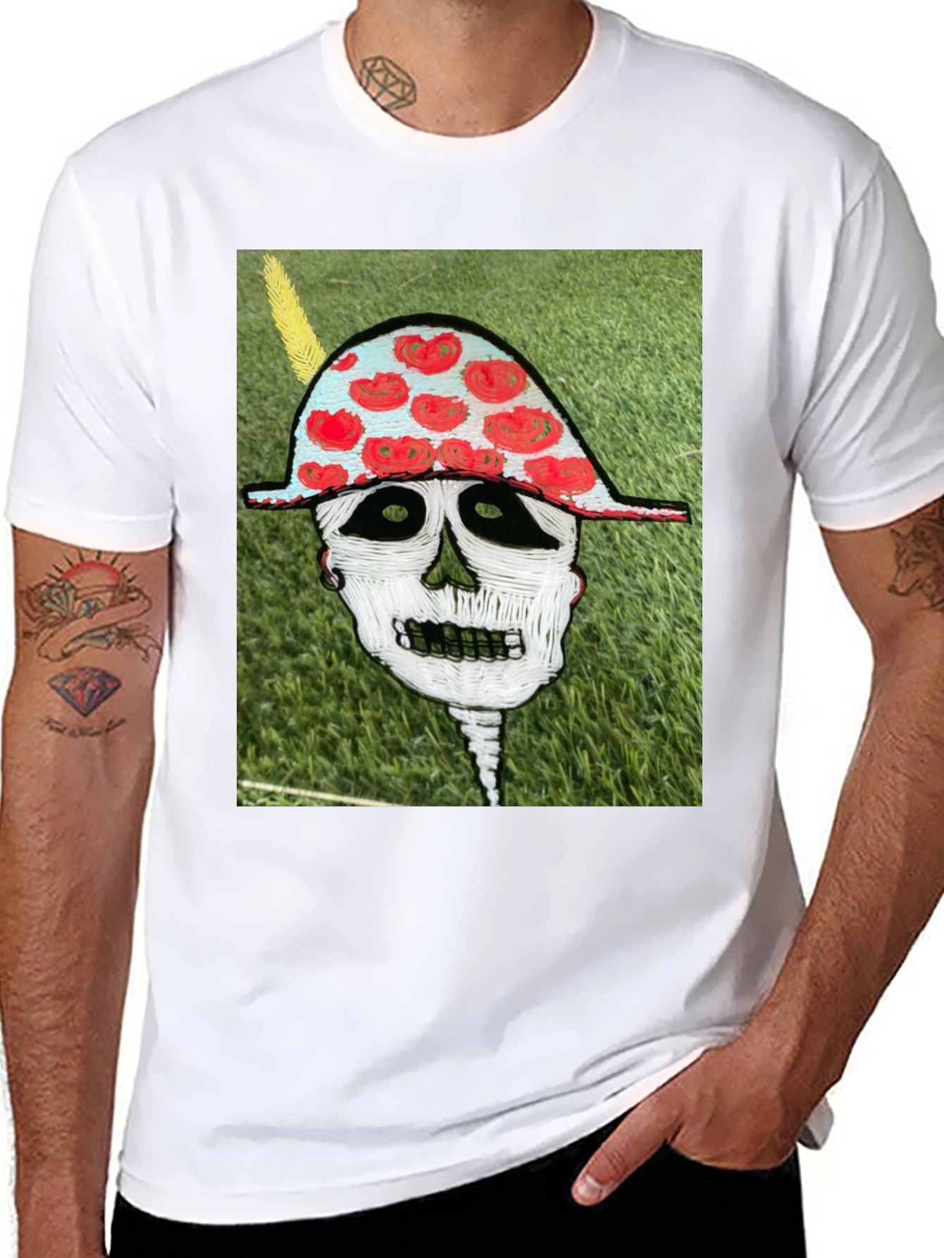 Black Skull Art Graphic Tee - Unique Design view 8