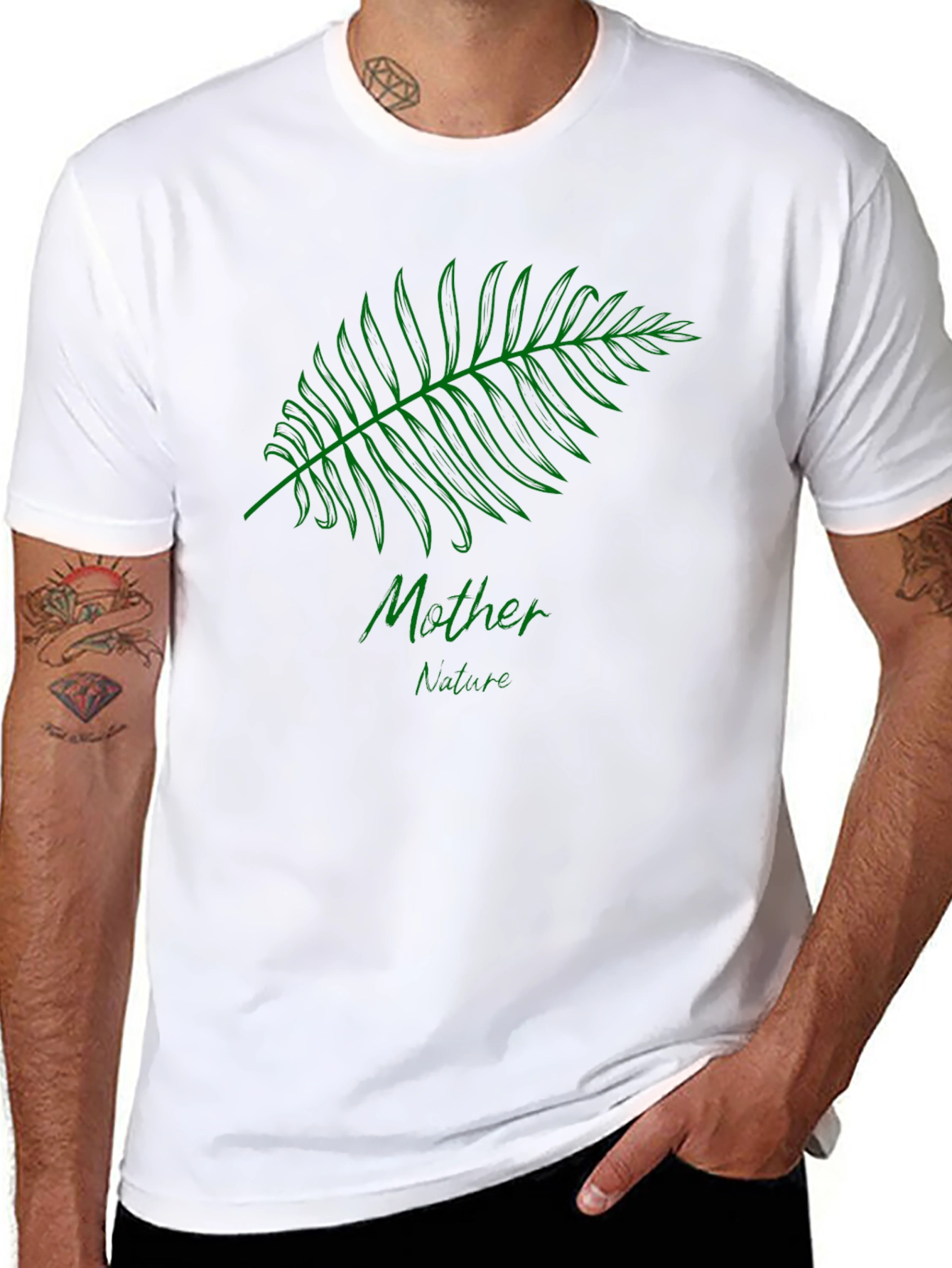 Mother Nature Graphic Black T-Shirt - 8