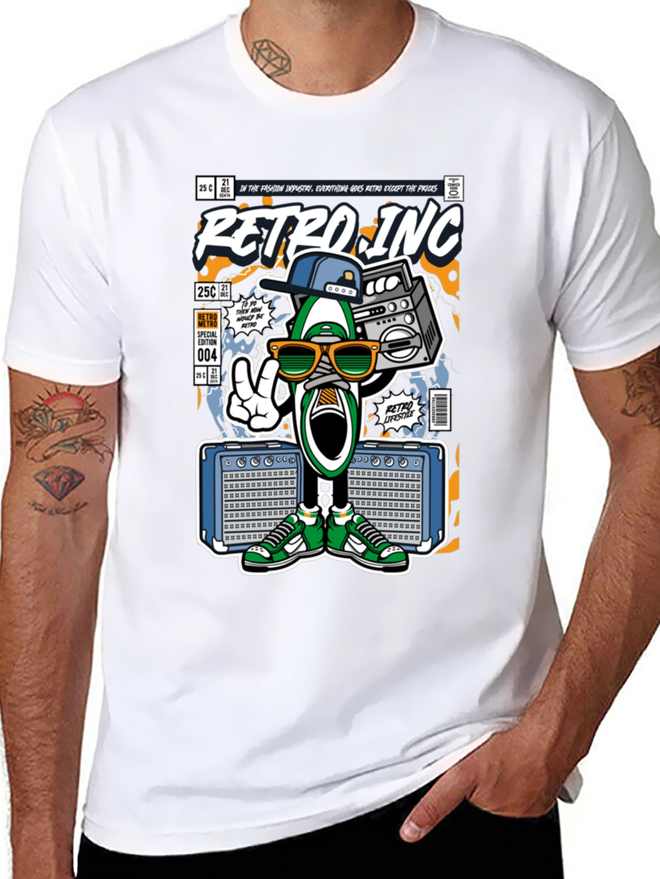Black Retro Inc. Graphic Tee view 8
