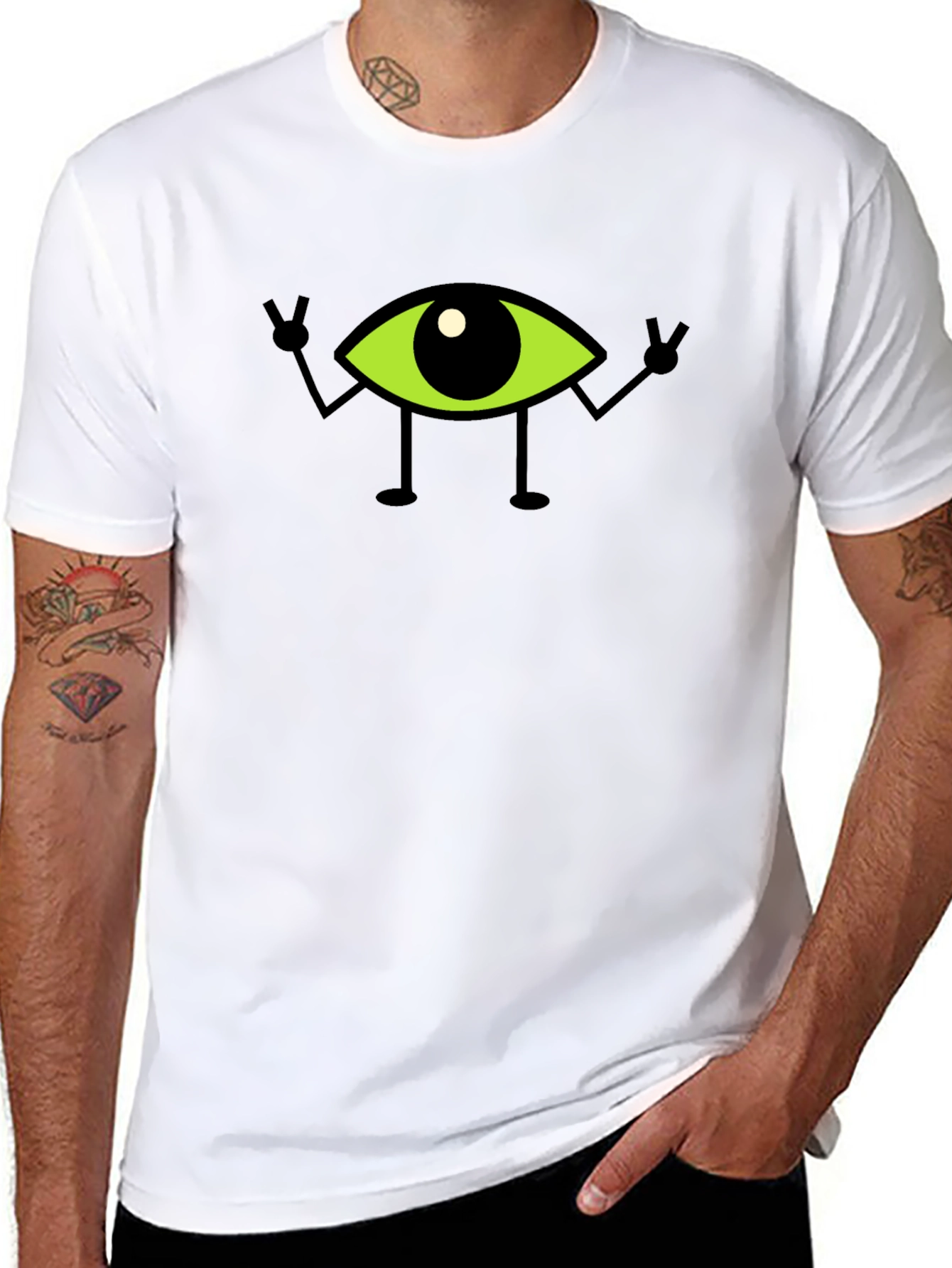 Black Eye See You Tee - Unique Graphic T-Shirt view 8