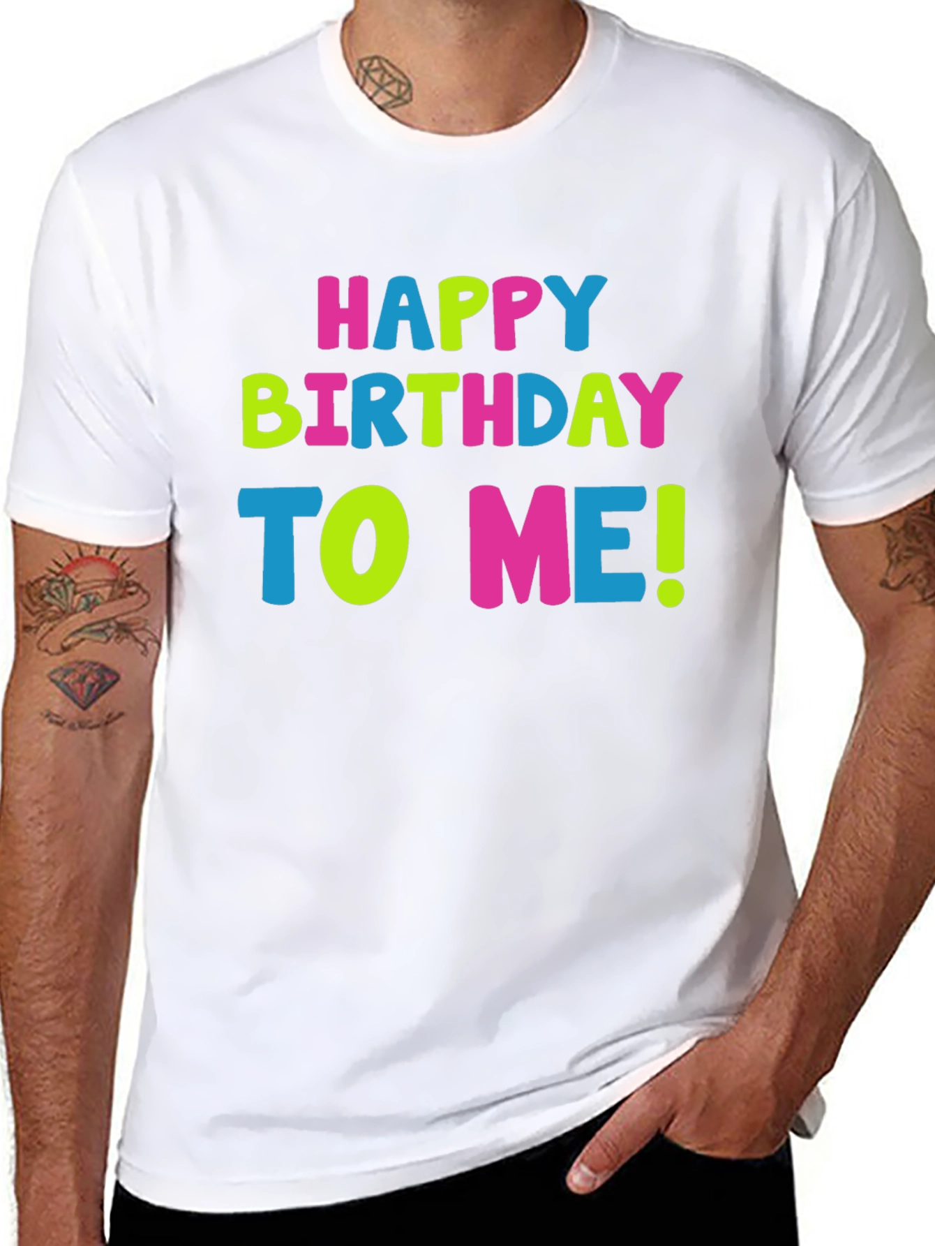 Black Happy Birthday To Me! Graphic Tee view 8